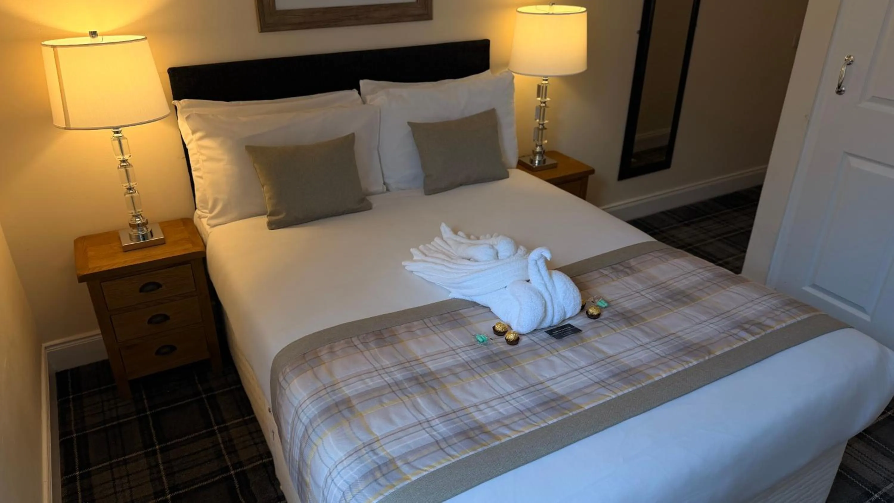 Bed in The Waverley Guest House