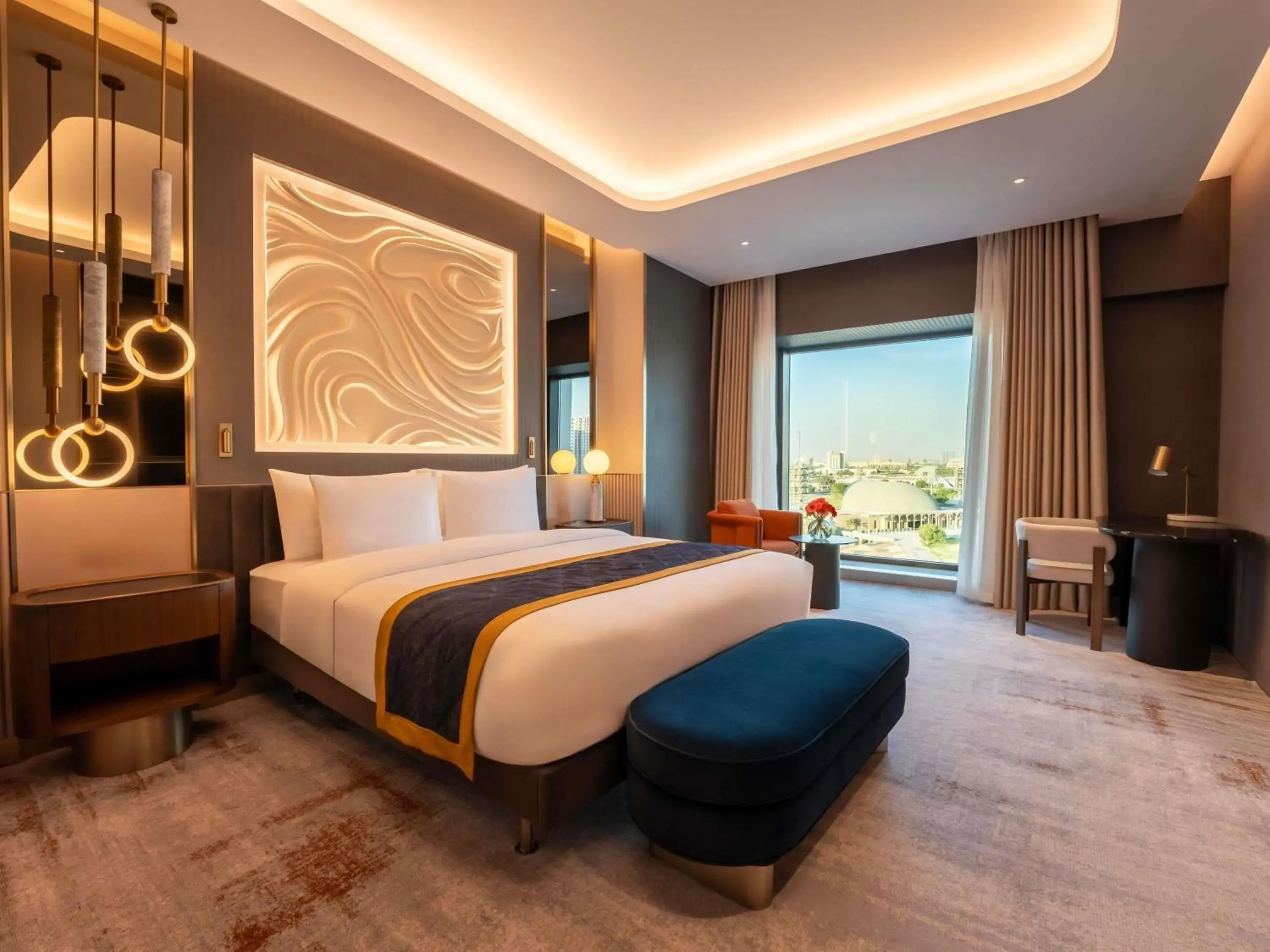 Deluxe Room with King Bed in Movenpick Hotel Al Zaytoon Baghdad Deluxe Room with King Bed in Movenpick Hotel Al Zaytoon Baghdad