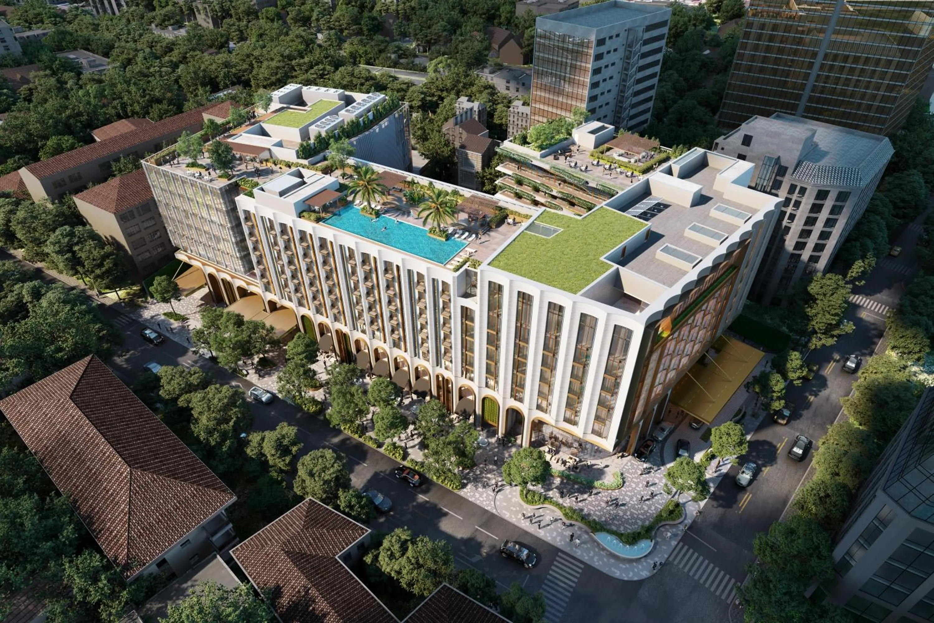 Property building in Fairmont Hanoi