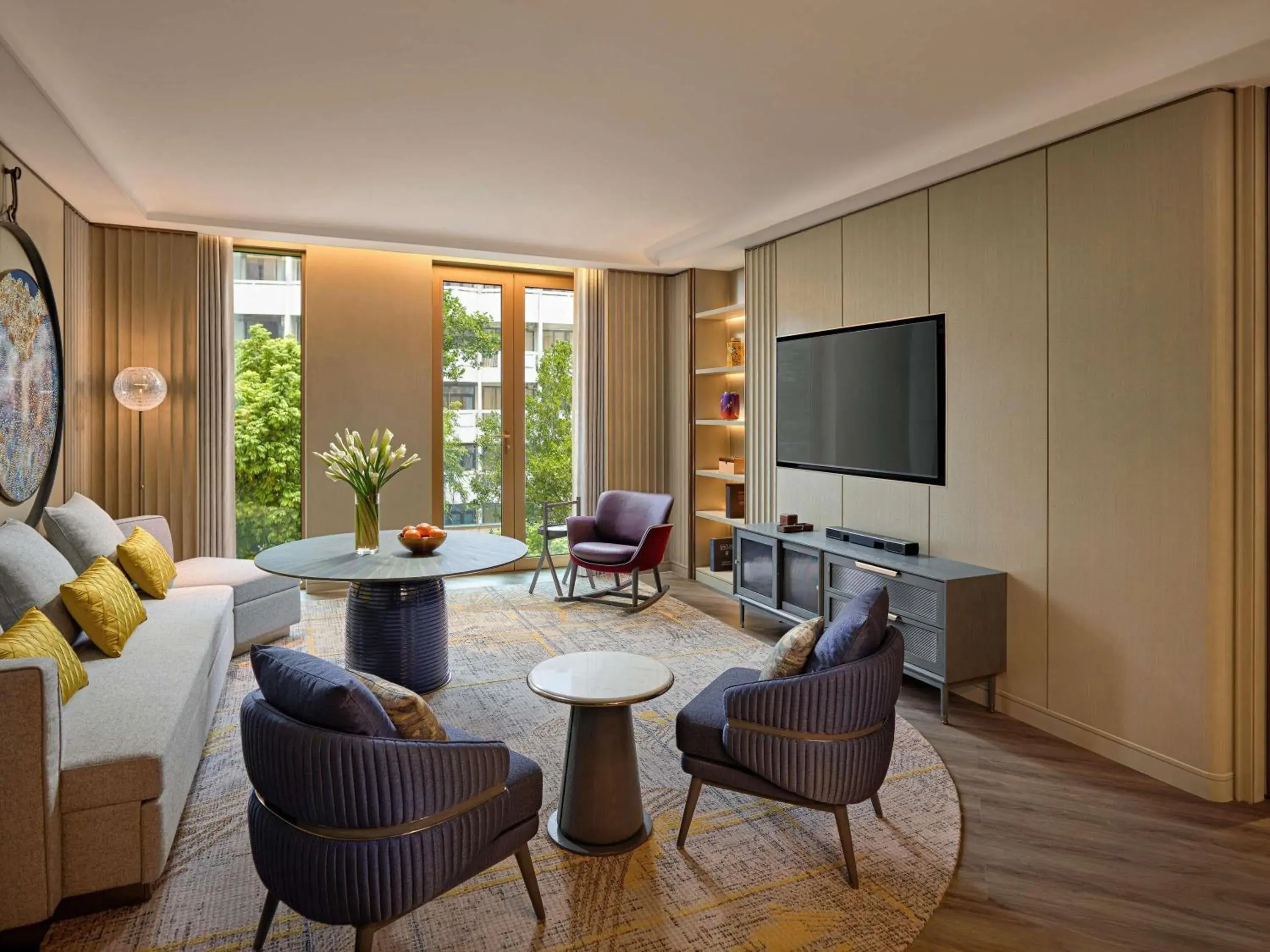 Two-Bedroom Premier Suite King and Two Single Beds - Separate Living Space in Fairmont Hanoi Two-Bedroom Premier Suite King and Two Single Beds - Separate Living Space in Fairmont Hanoi