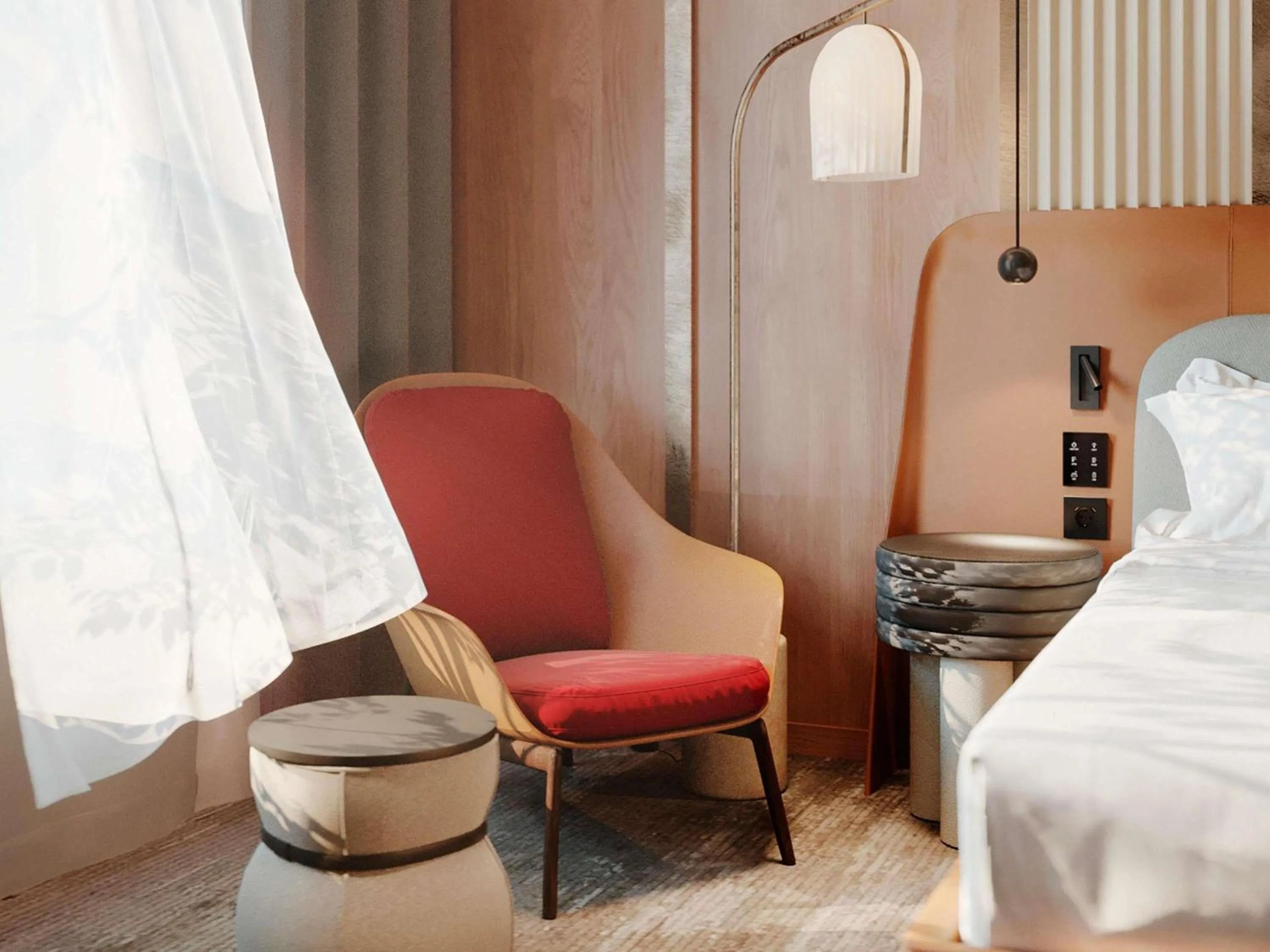 Bedroom, Bed in Mövenpick Yerevan