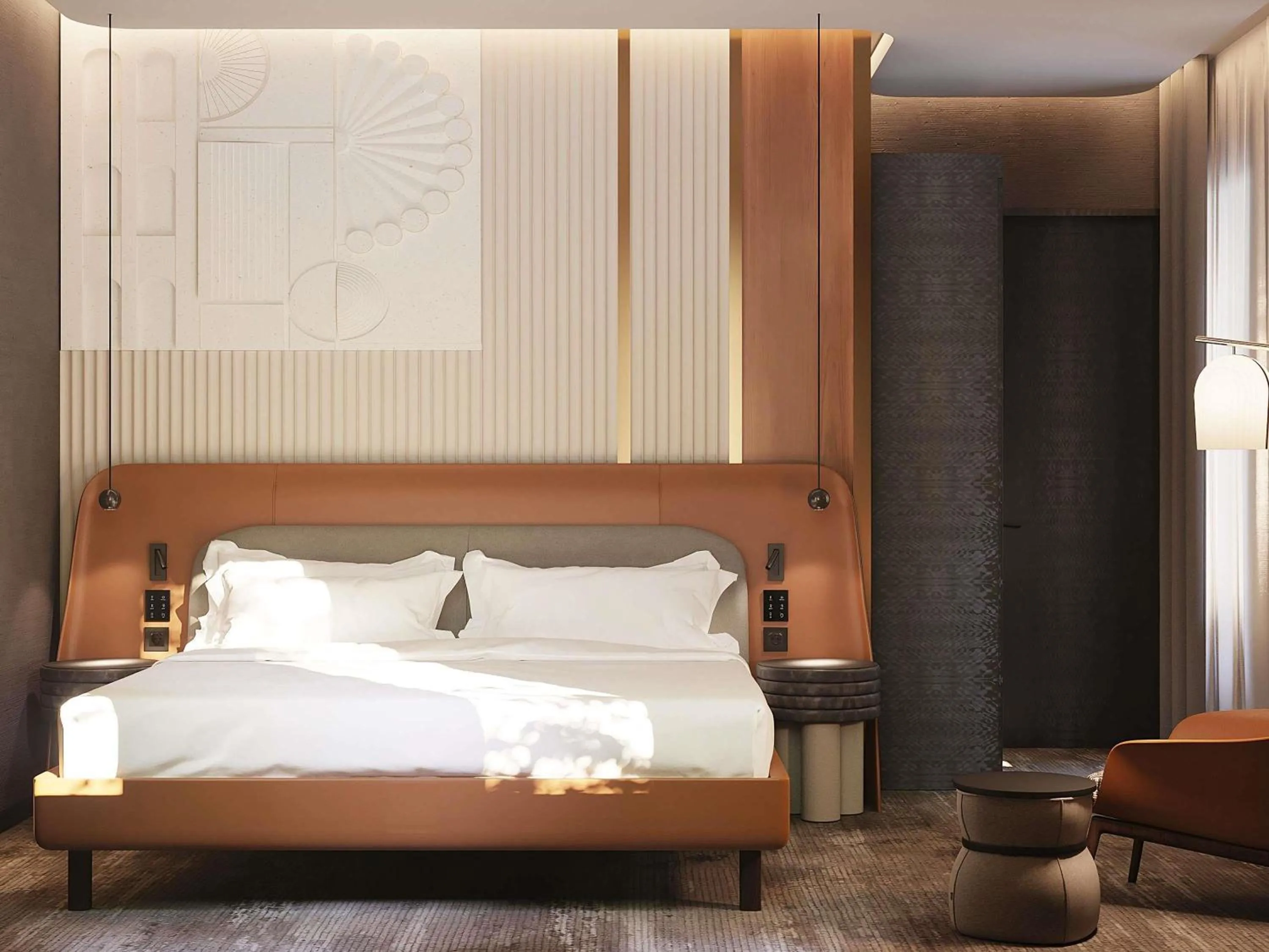 Property building, Bed in Mövenpick Yerevan