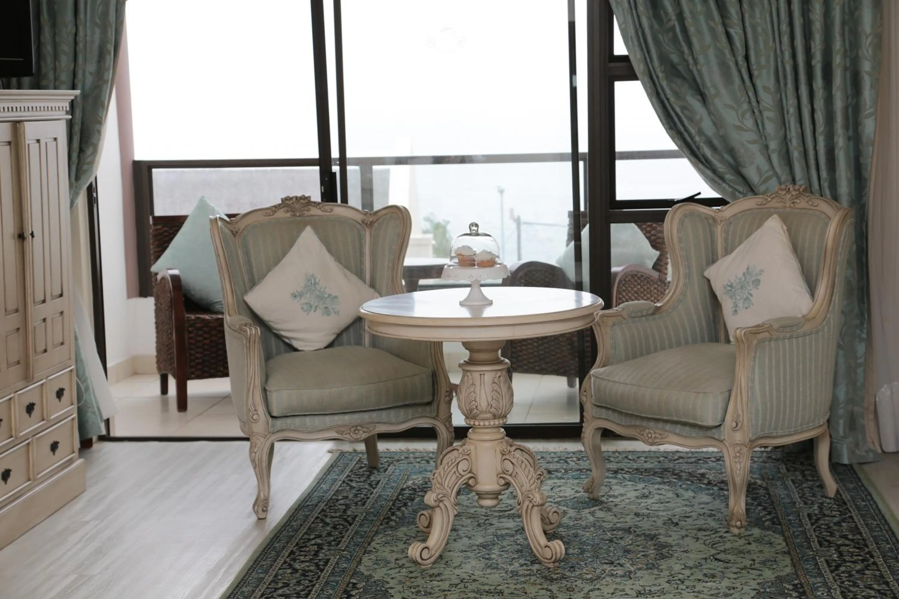 Seating area in Misty Waves Boutique Hotel