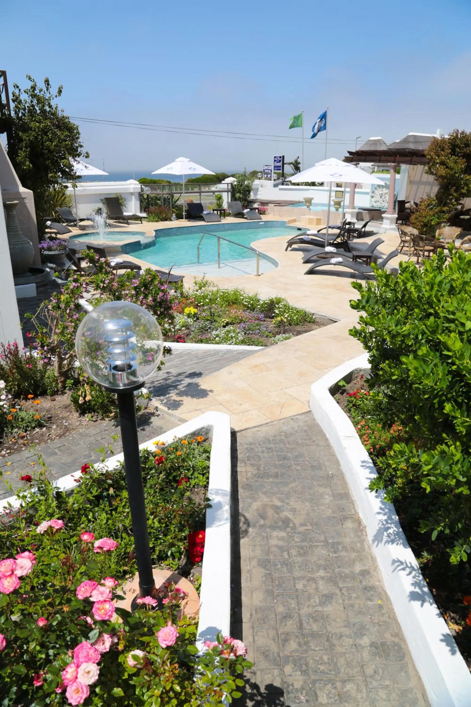 Swimming pool in Misty Waves Boutique Hotel