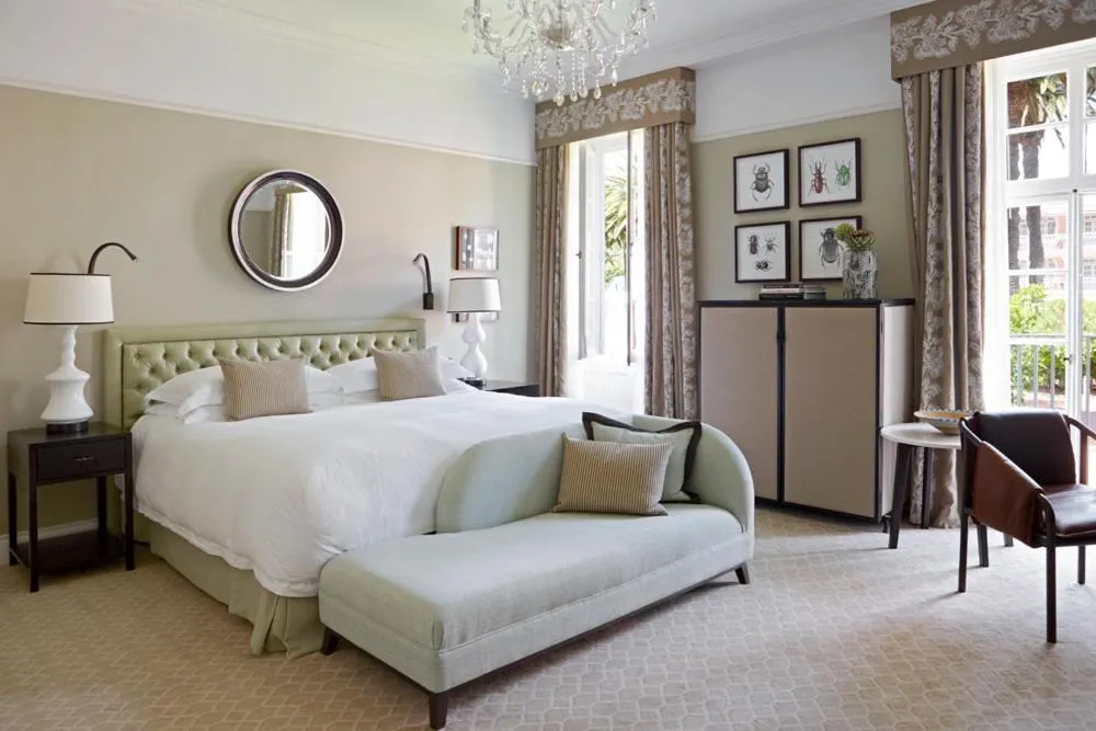 Seating area, Bed in Mount Nelson, A Belmond Hotel, Cape Town