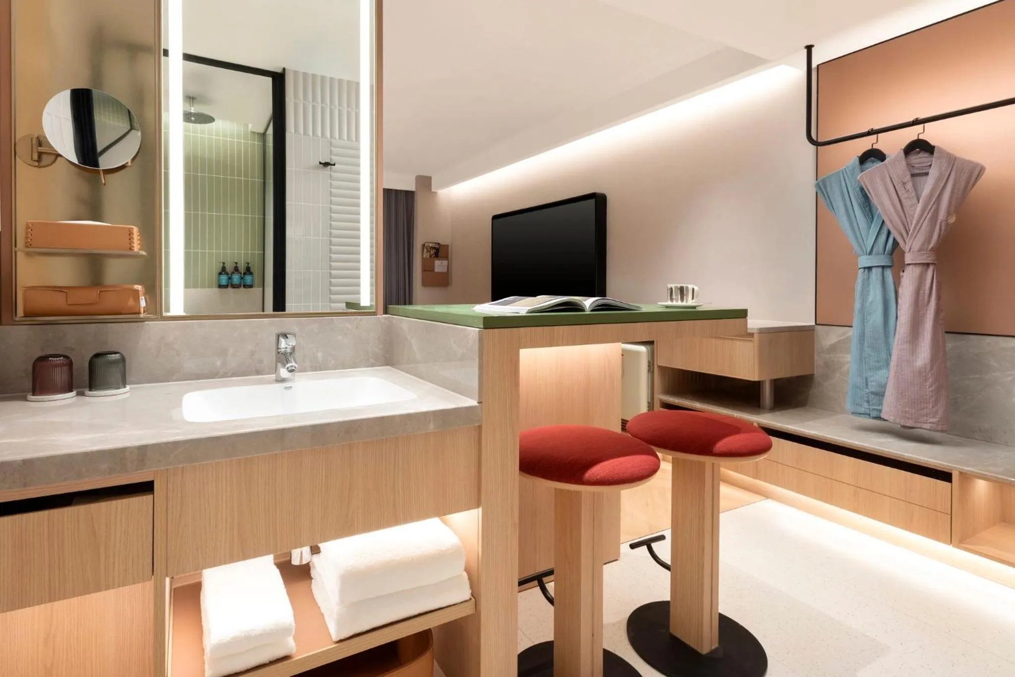 Bathroom in Atwell Suites Hefei City Center by IHG