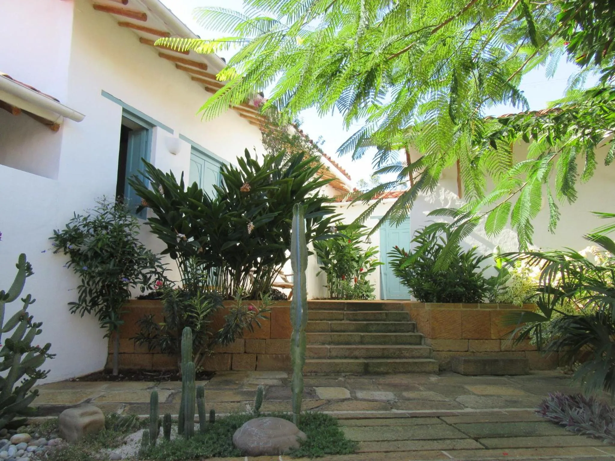 Garden view in Casa Barichara Boutique