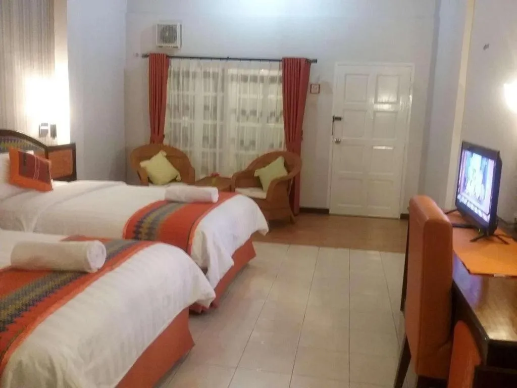 Bed in Parapat View Hotel