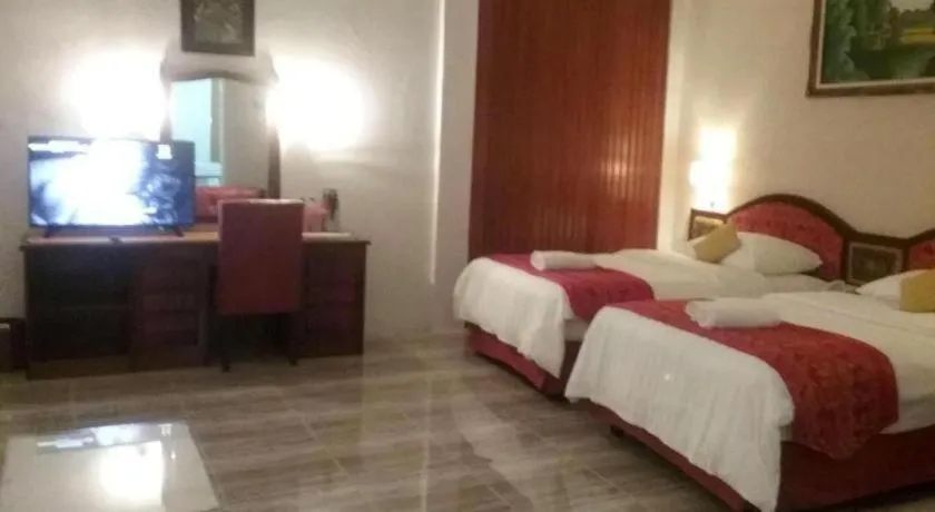 Bed in Parapat View Hotel