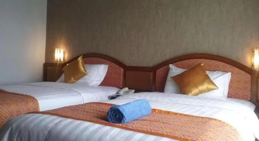 Bed in Parapat View Hotel