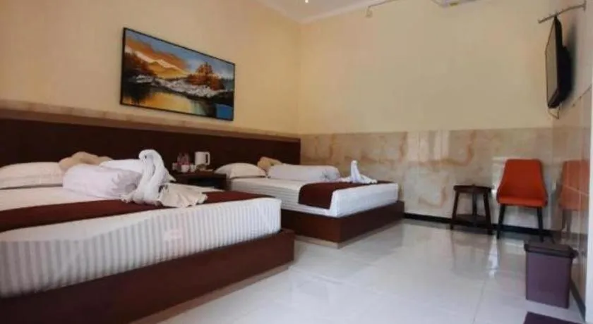 Bed in Hotel Cendrawasih