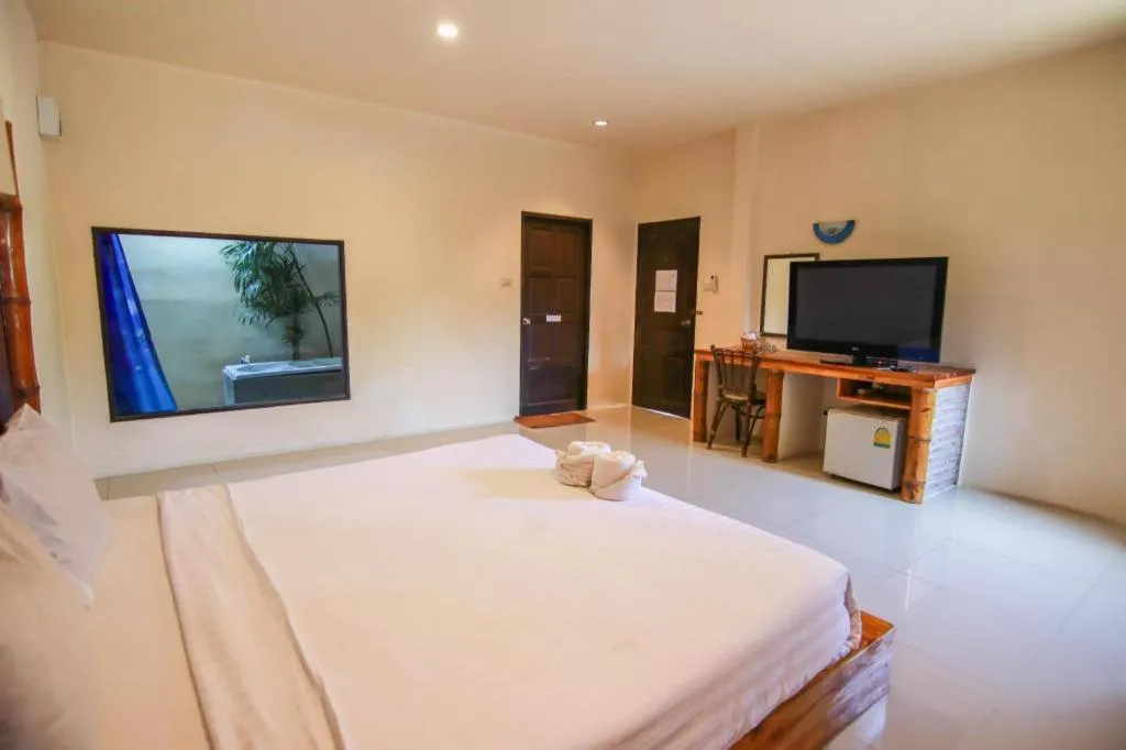 Bed in Baan Pan Din Resort