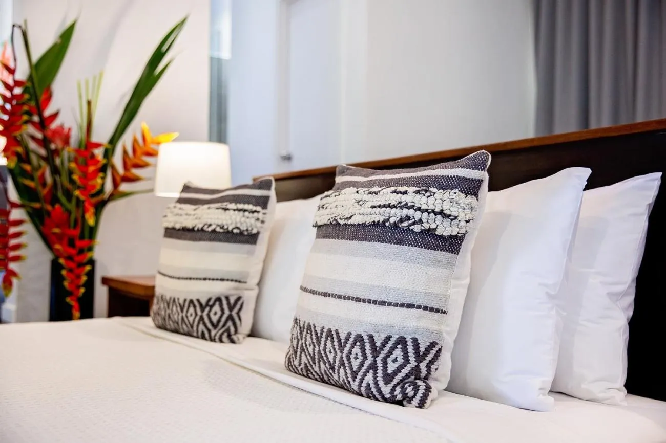 Bed in Barrier Beach Resort