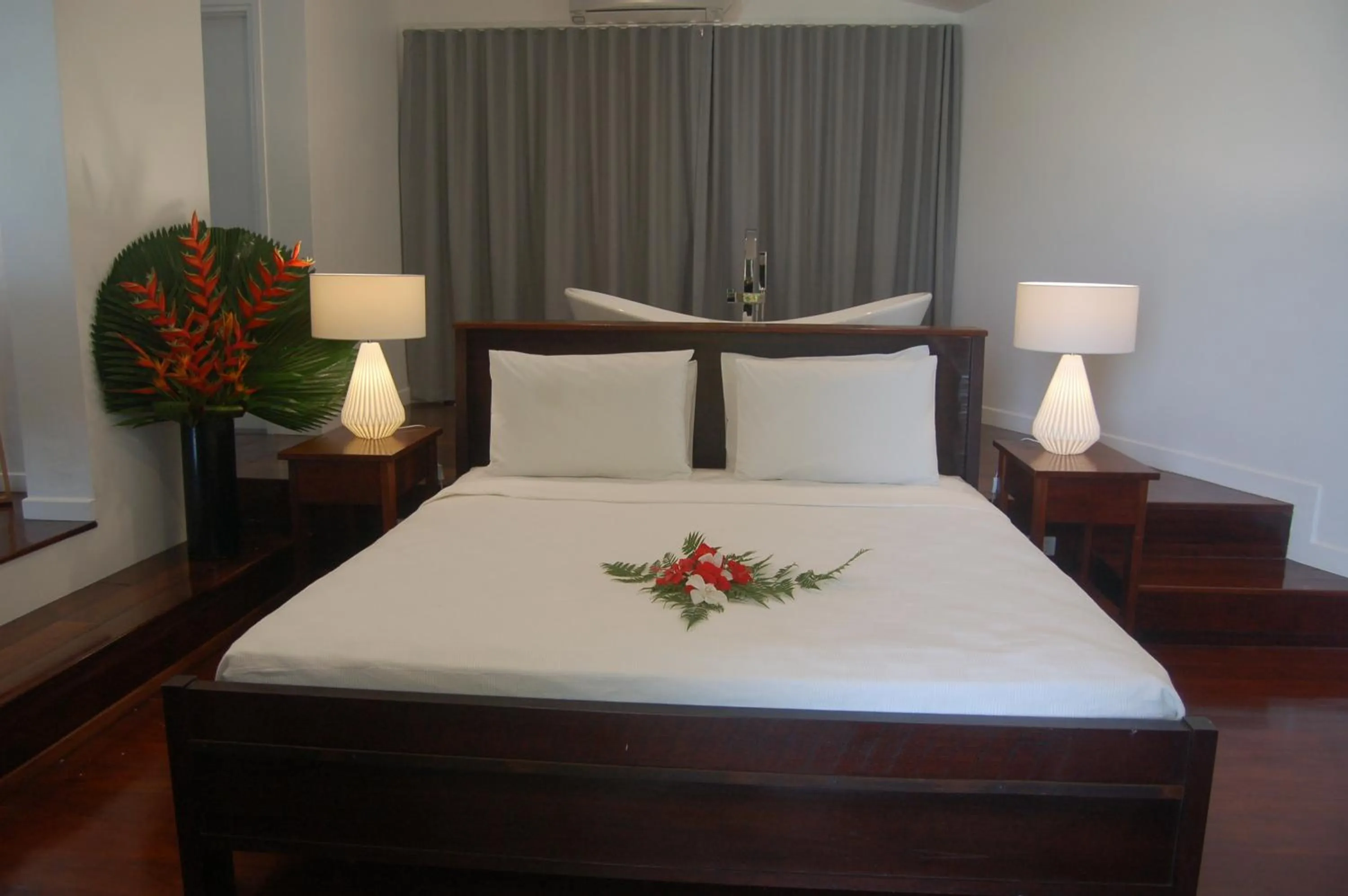 Bed in Barrier Beach Resort