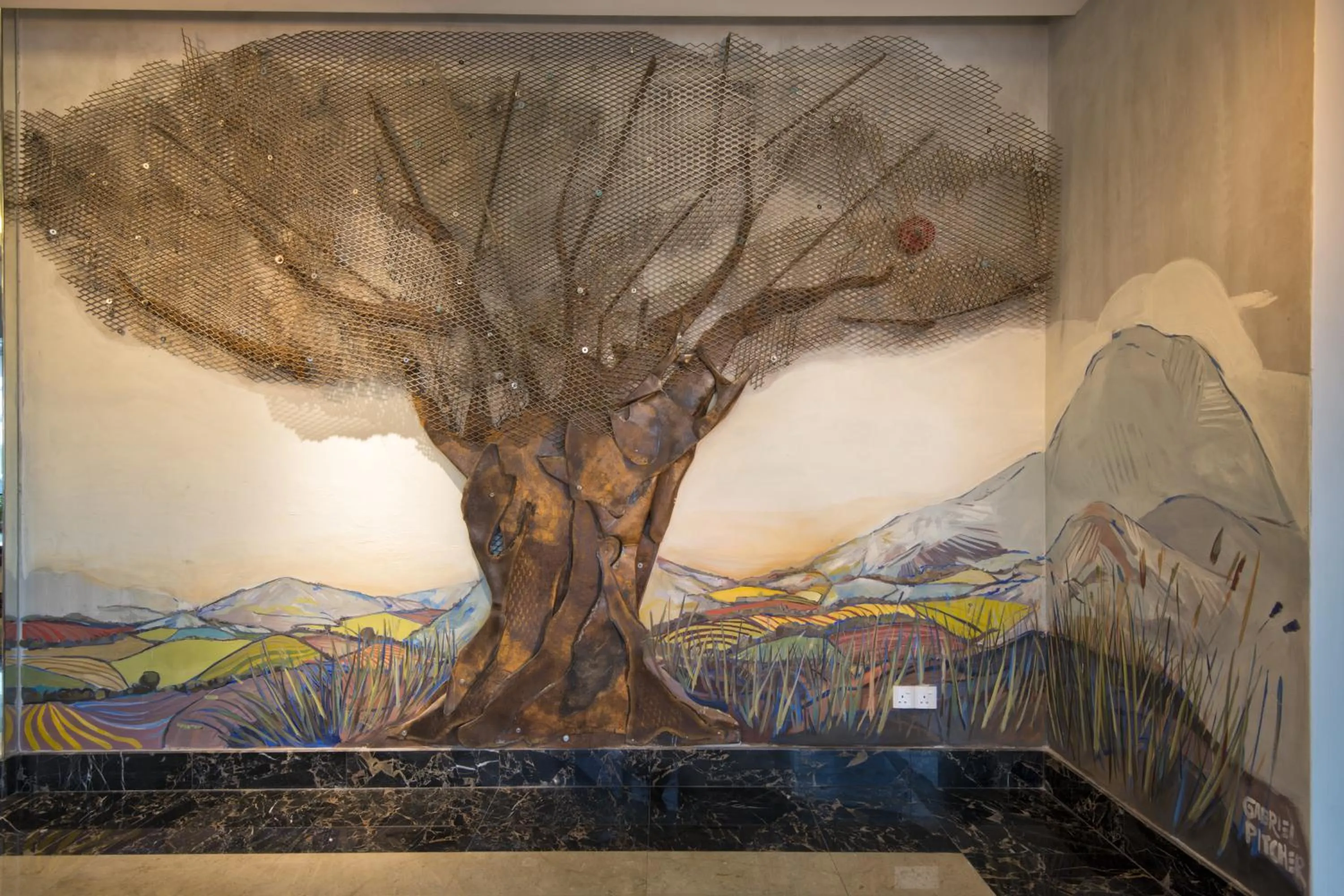 Decorative detail in Olive Tree Hotel Penang