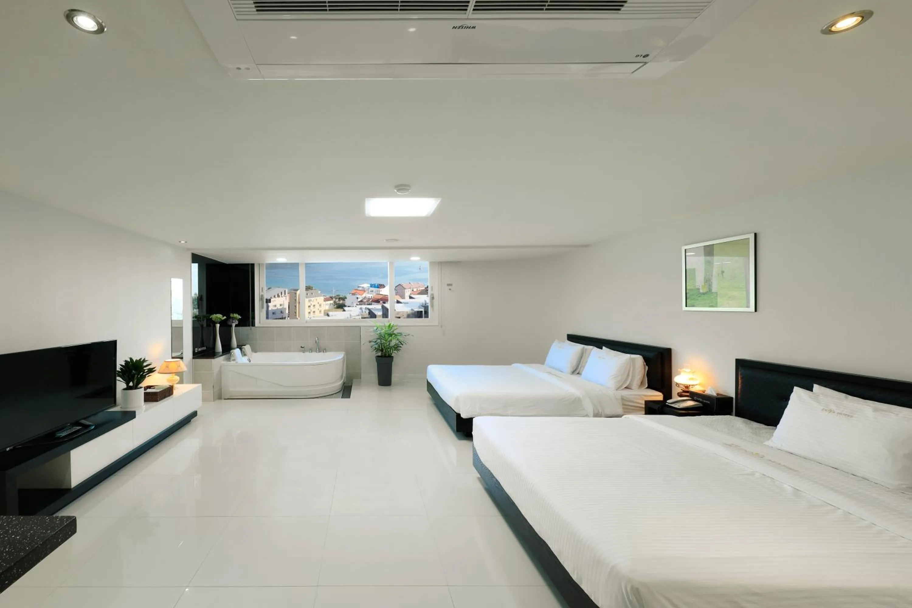 Bed in Doya Hotel Geoje