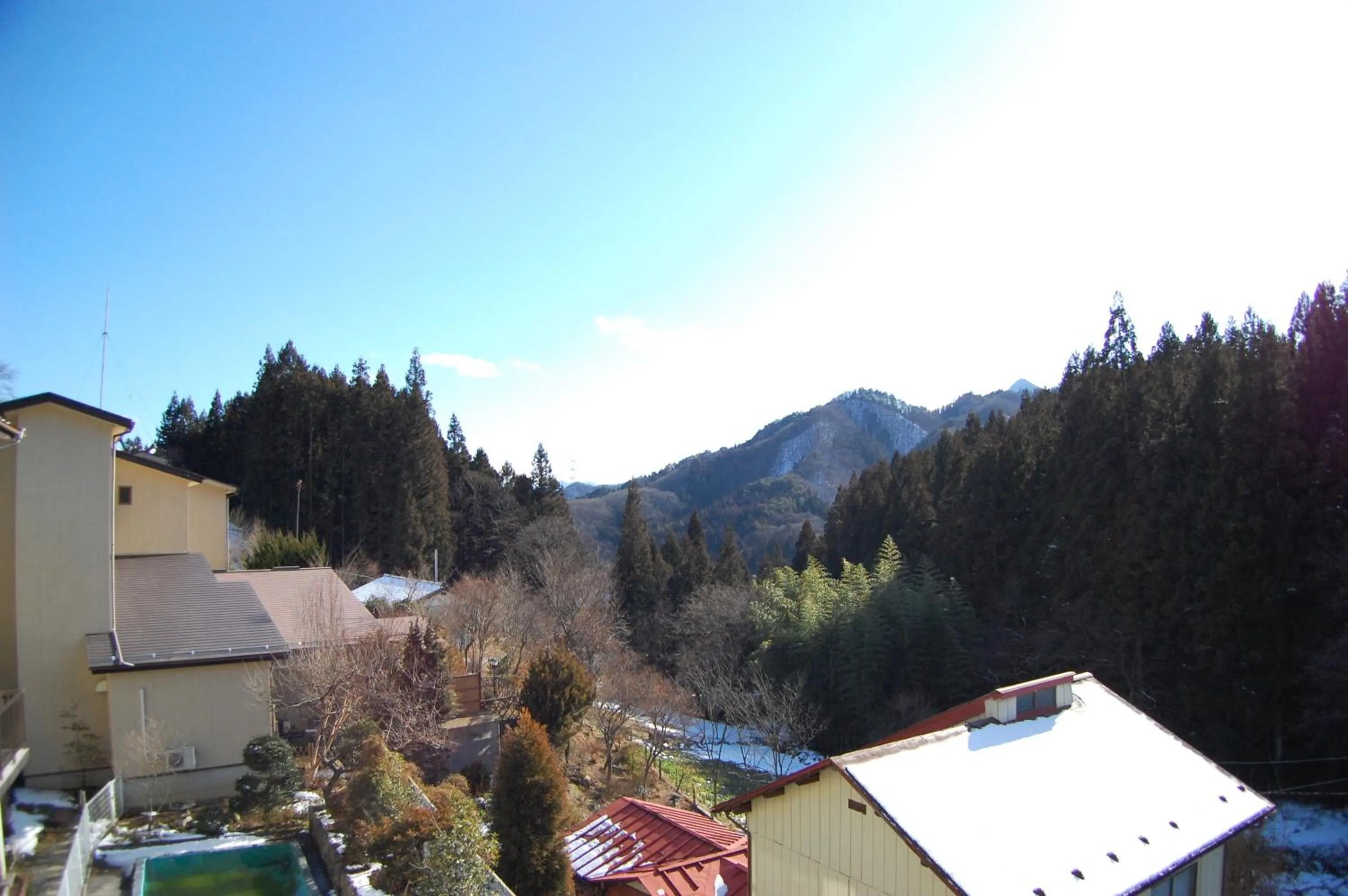 Bird's eye view in Sawatari Onsen Miyataya Ryokan