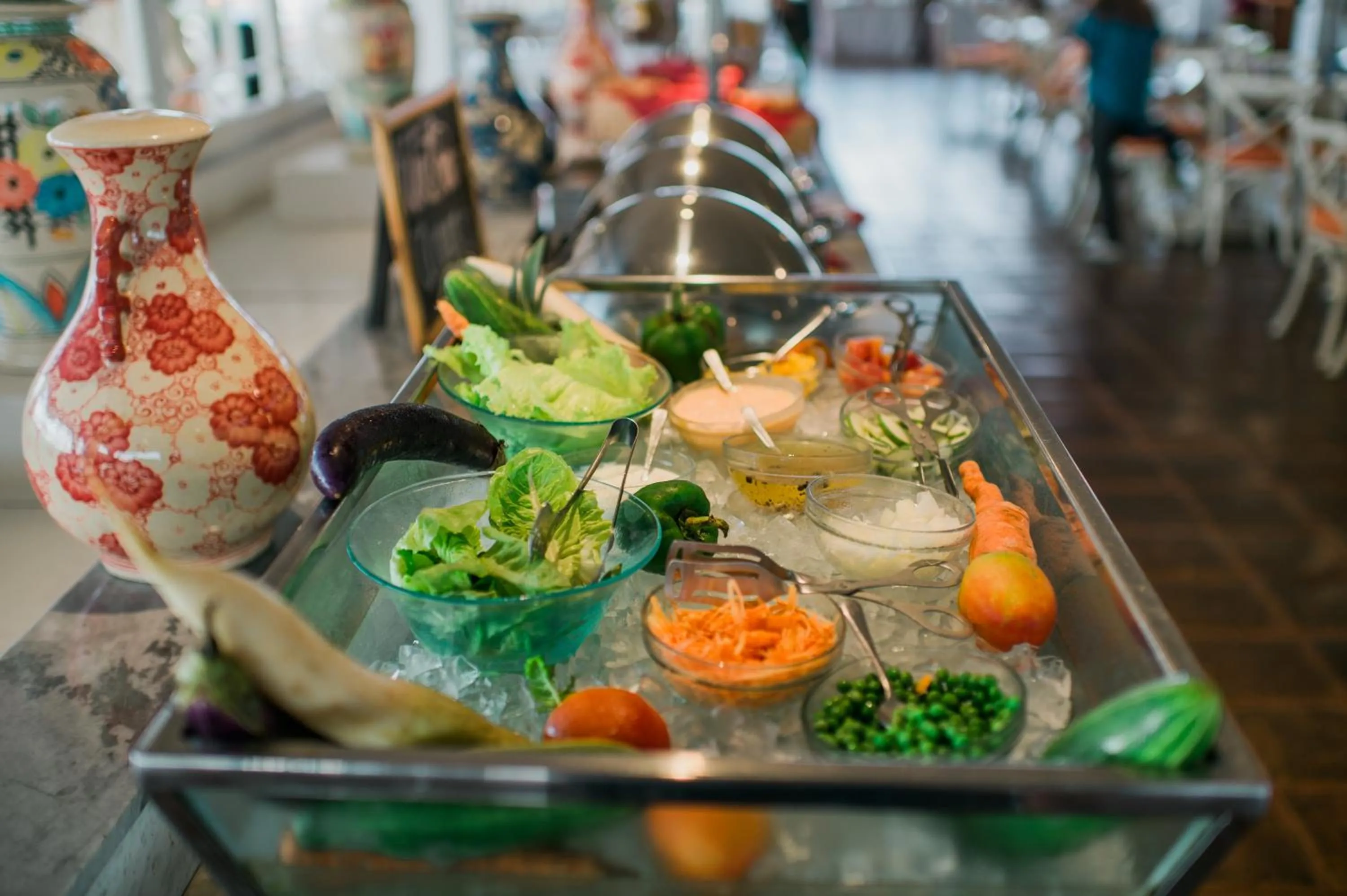 Buffet breakfast in Hotel Santika Seminyak