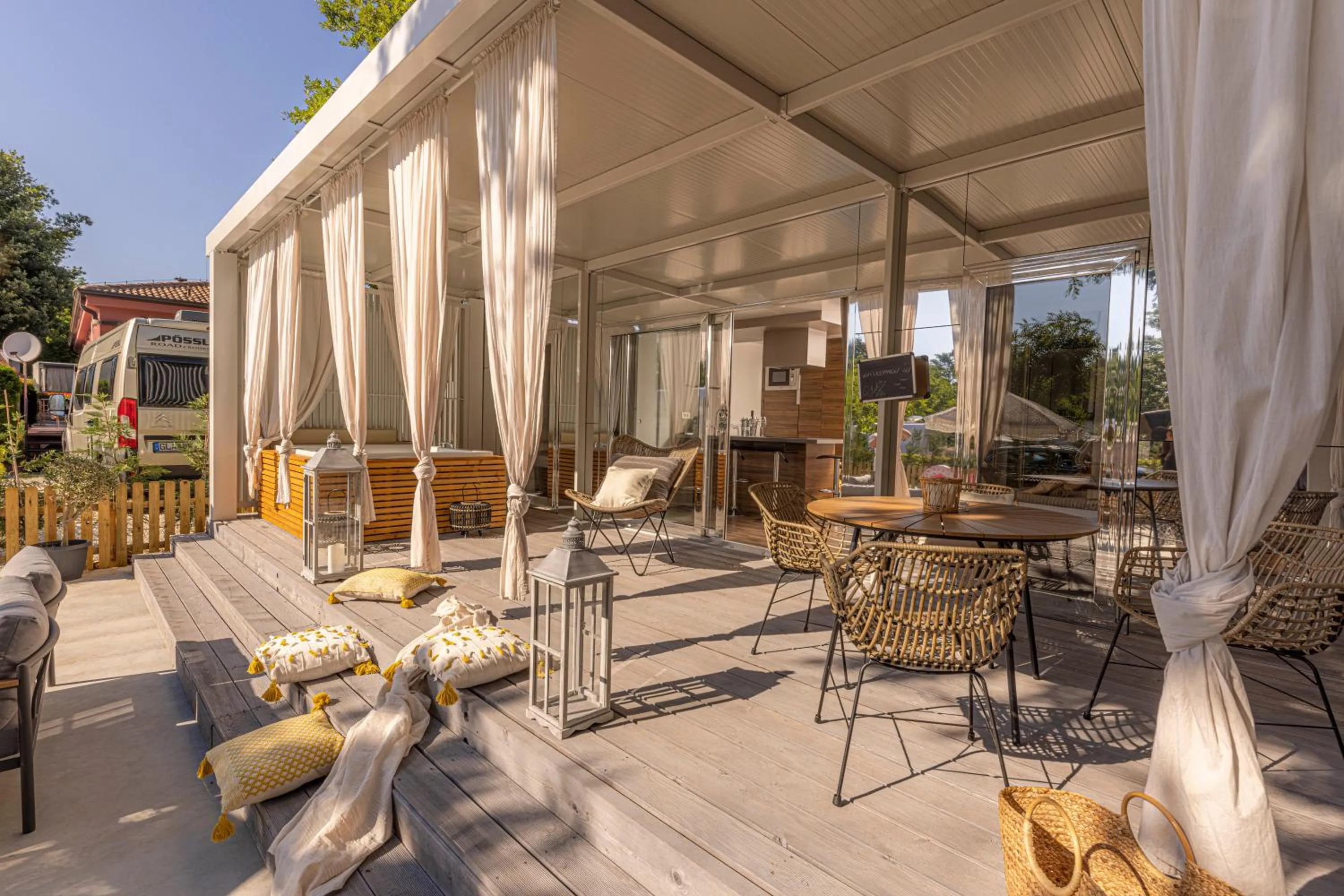 Balcony/Terrace in Polidor Camping Resort