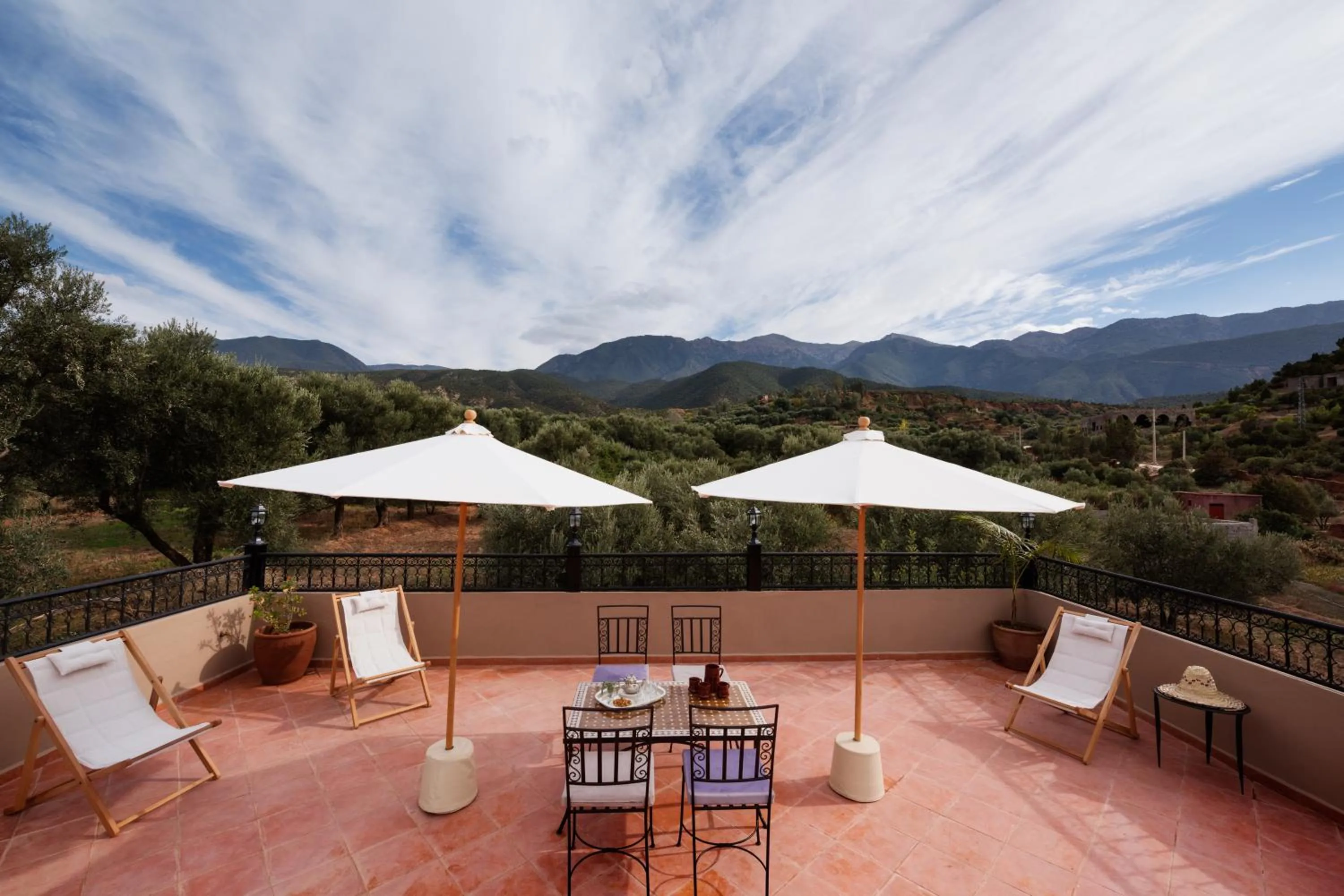 Garden view in Ouirgane Ecolodge