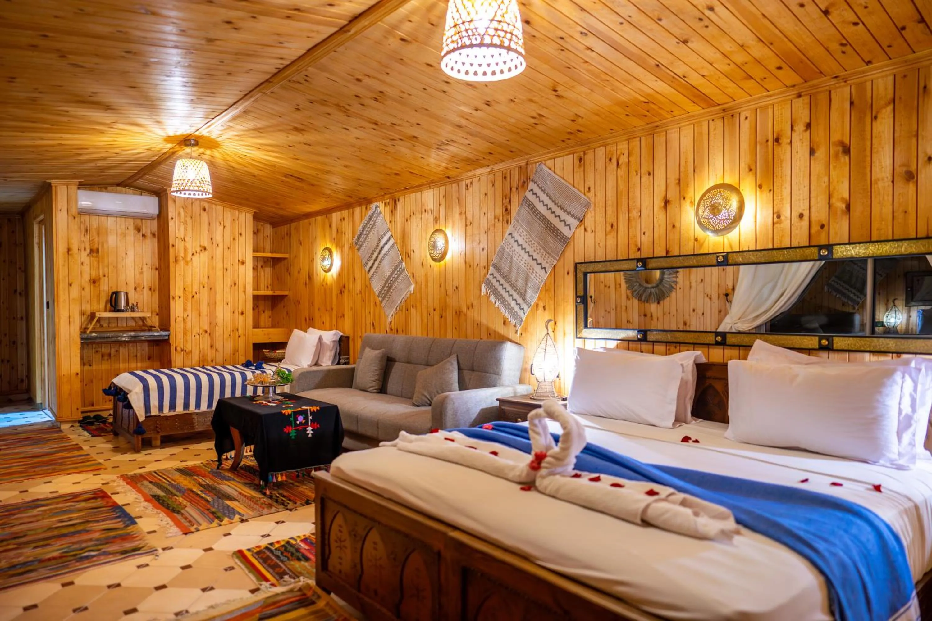 Bed in Ouirgane Ecolodge