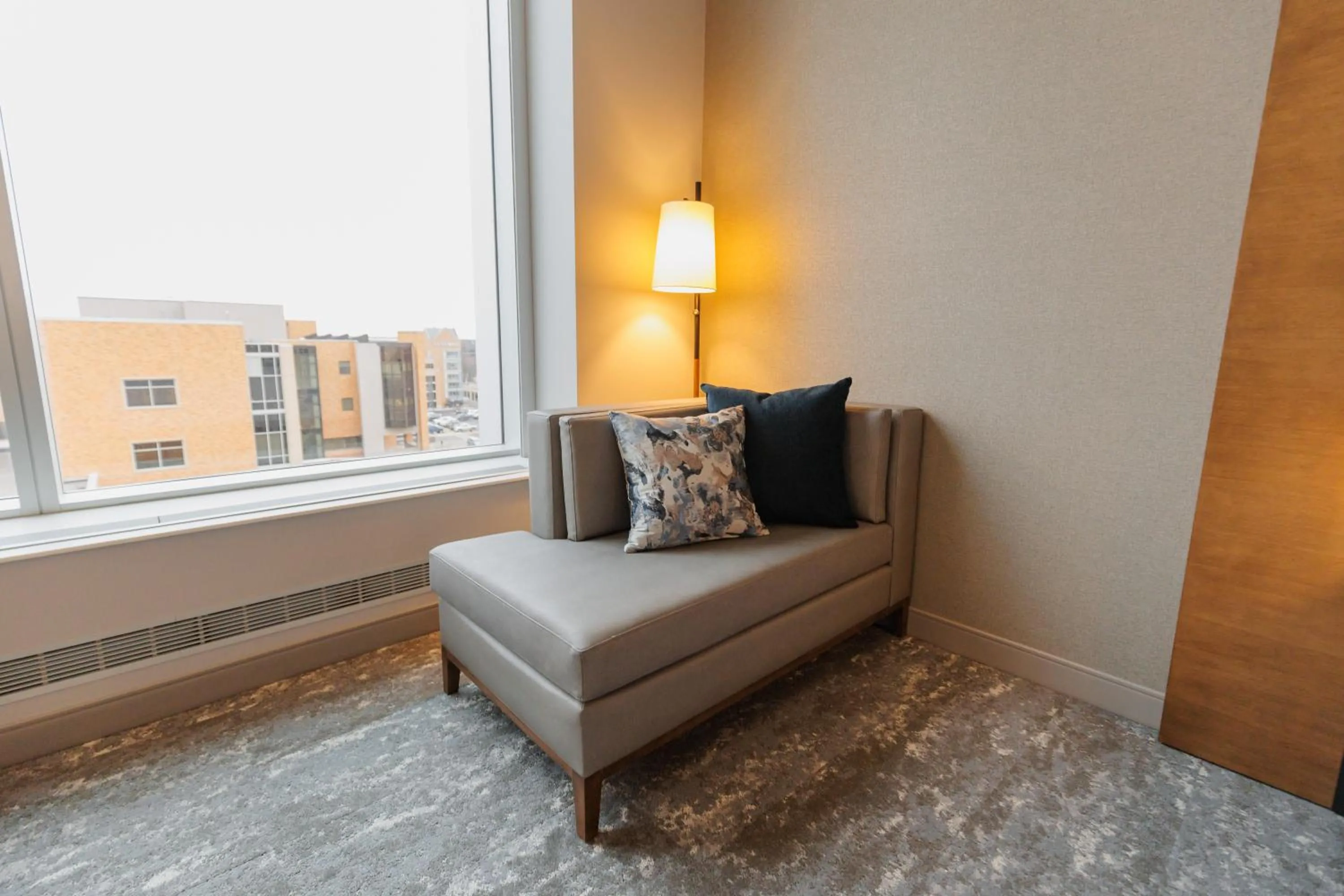 Seating area in Highpoint Hotel