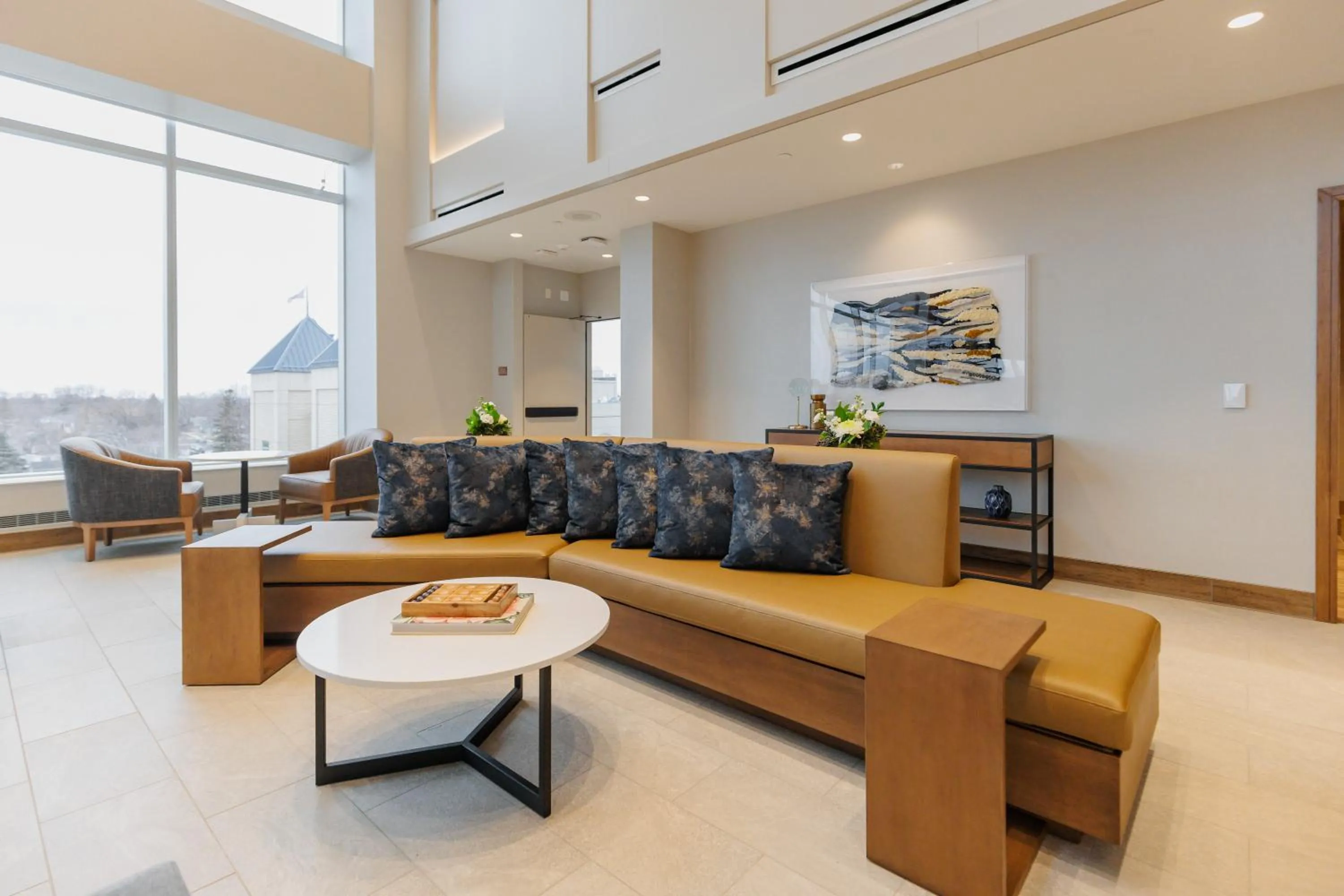 Seating area in Highpoint Hotel