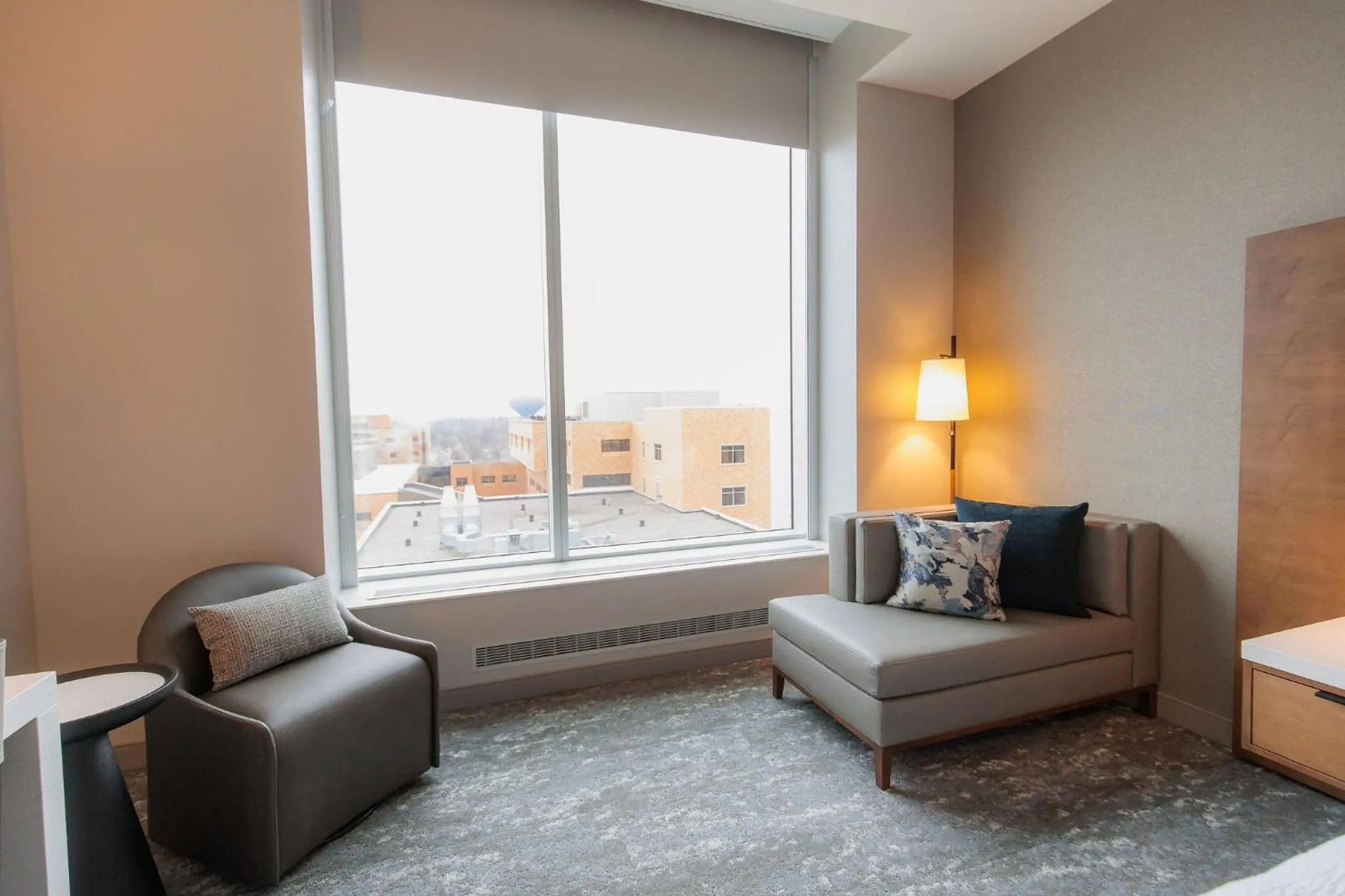 Seating area in Highpoint Hotel
