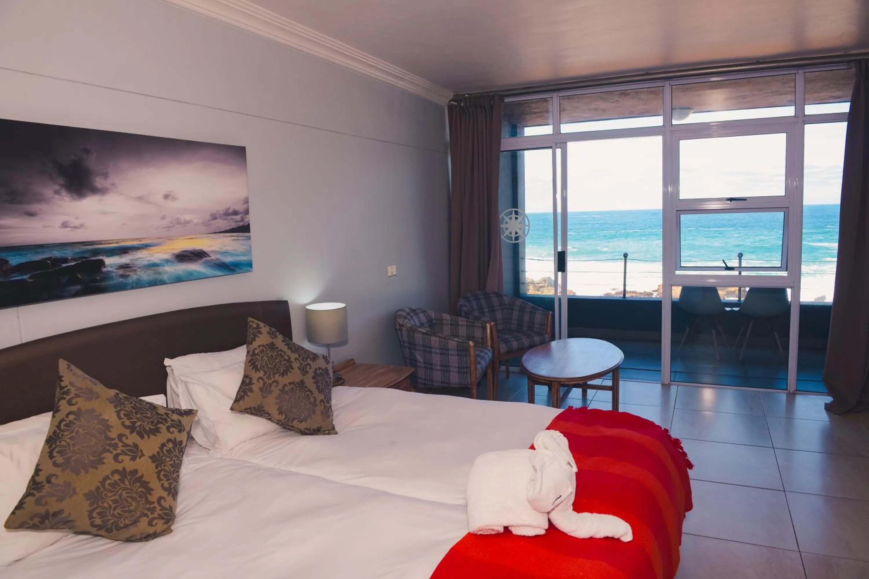 Bed in The Point Hotel & Spa