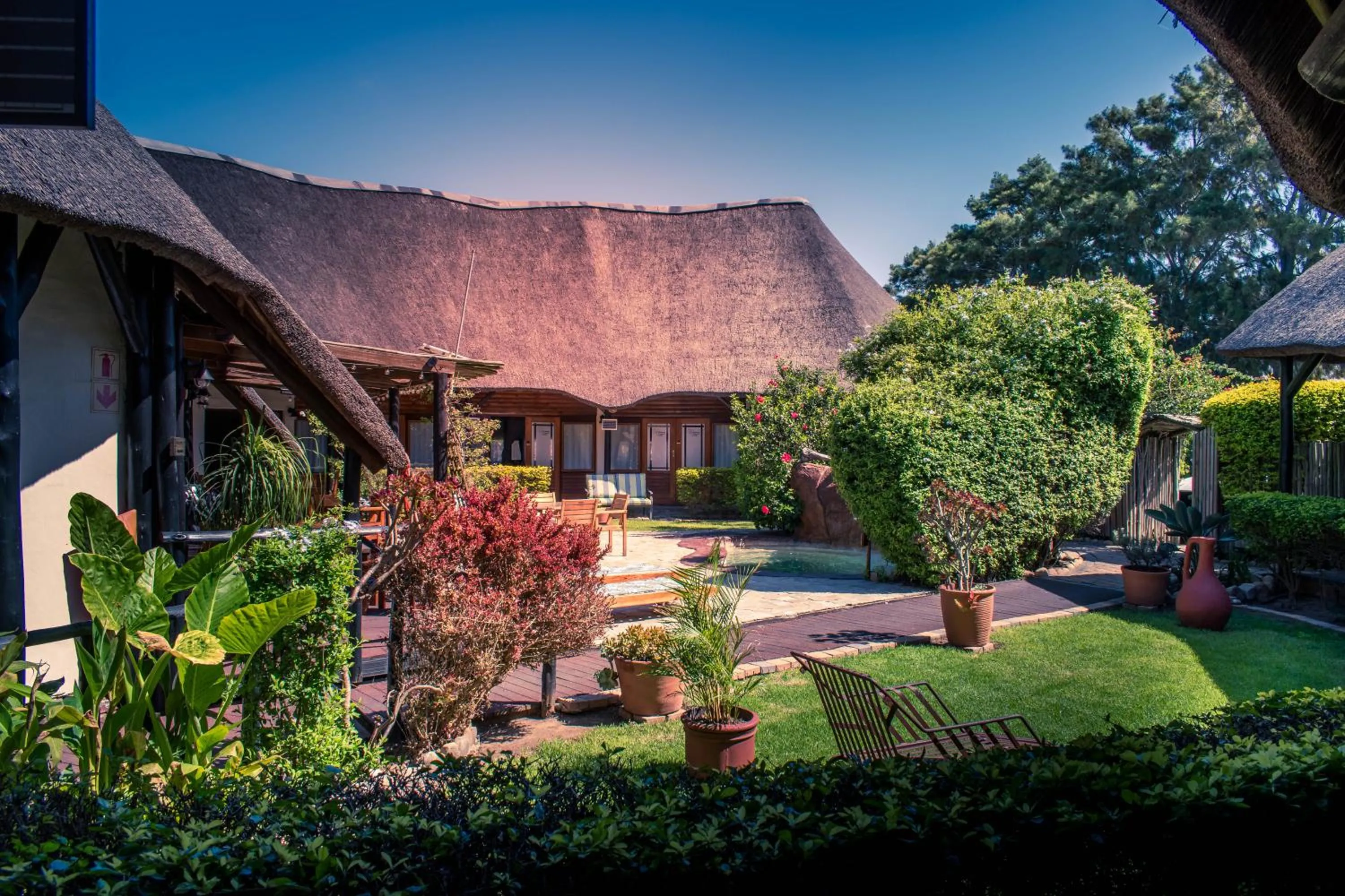Garden in Elephants Footprint Lodge