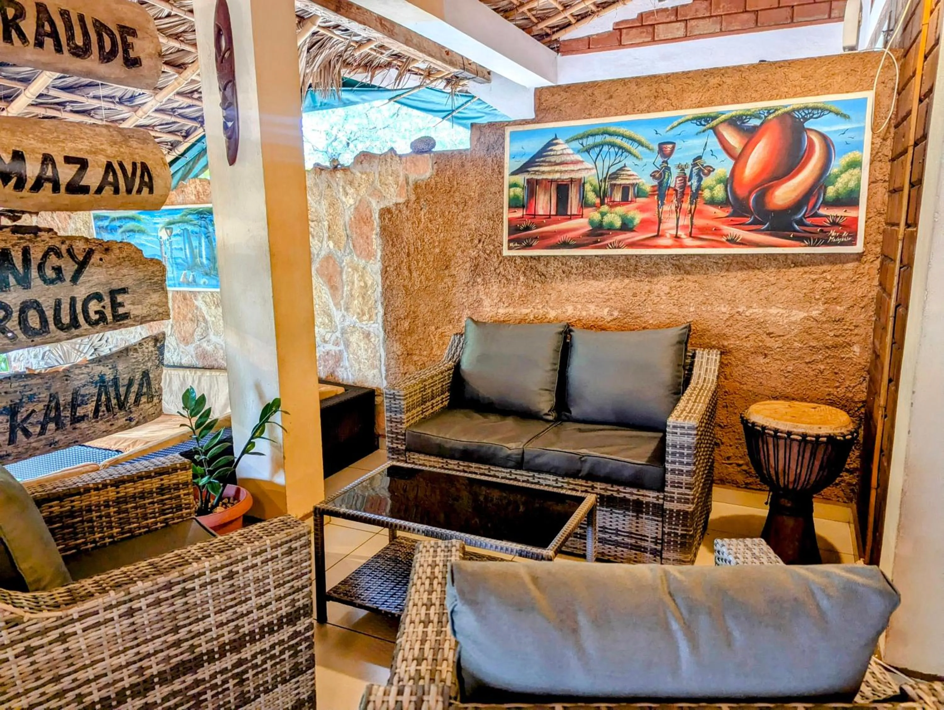 Living room in Hotel Lakana Ramena