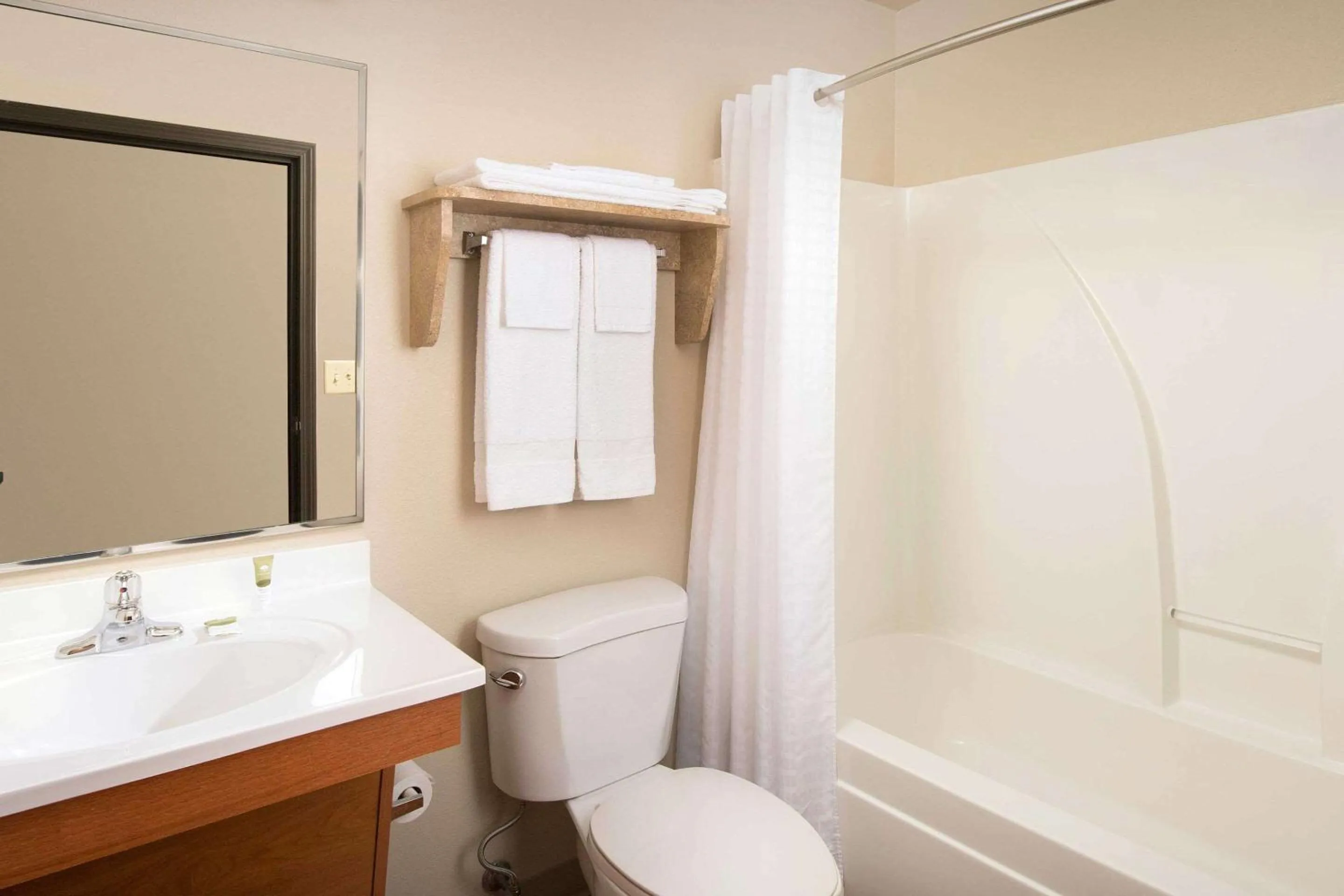 Bathroom in WoodSpring Suites San Angelo