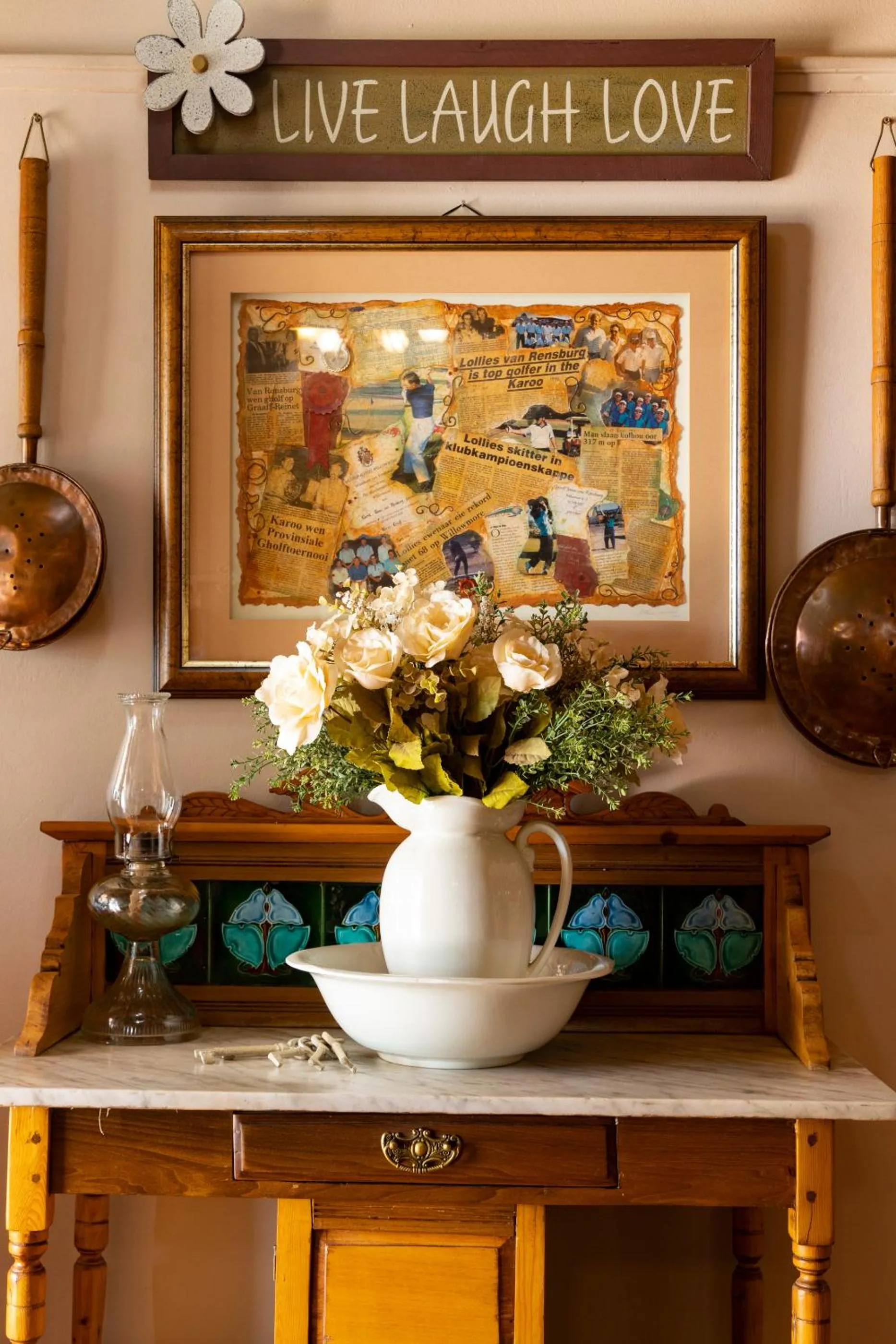 Decorative detail in Thylitshia Villa Country Guest House