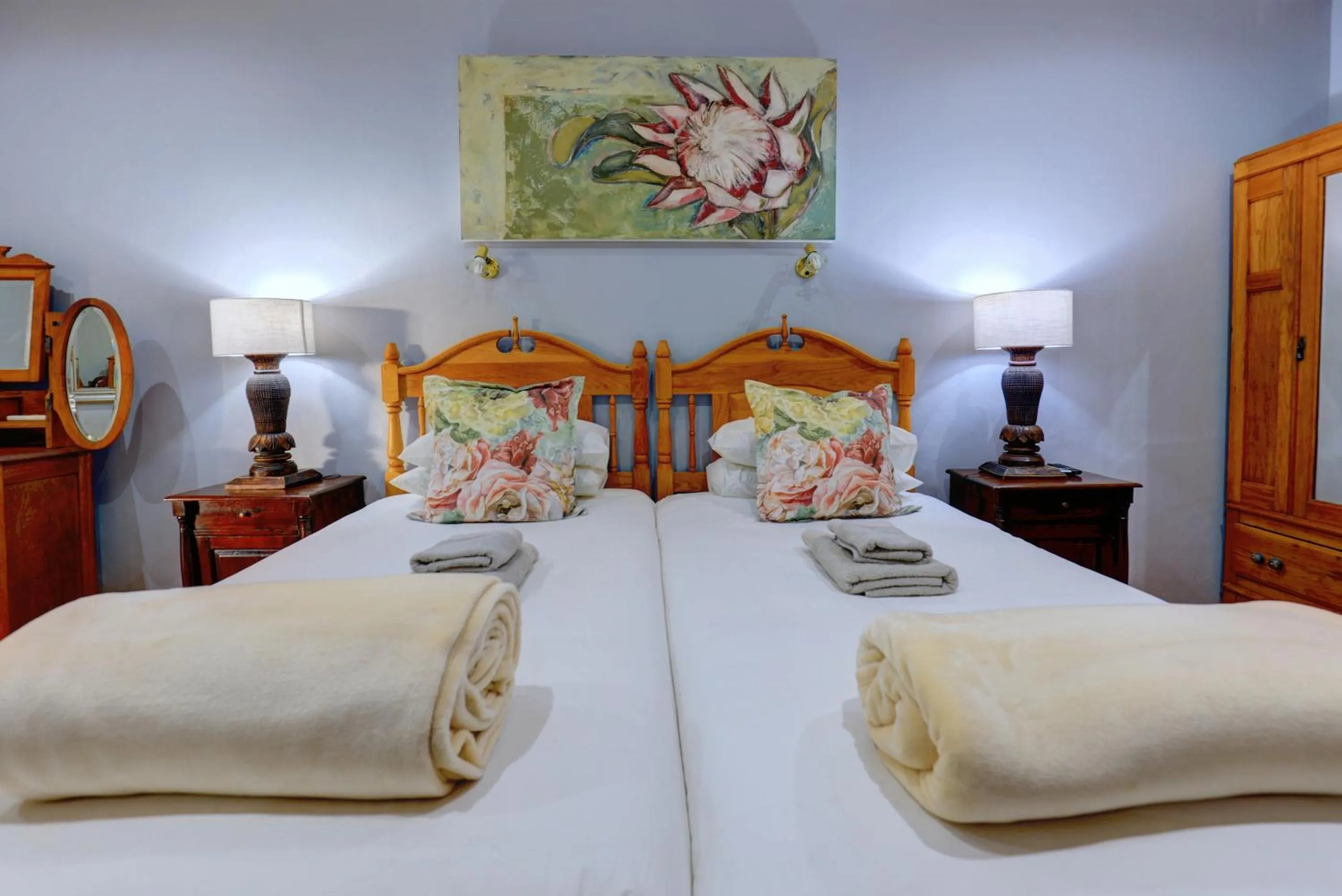 Bed in Thylitshia Villa Country Guest House