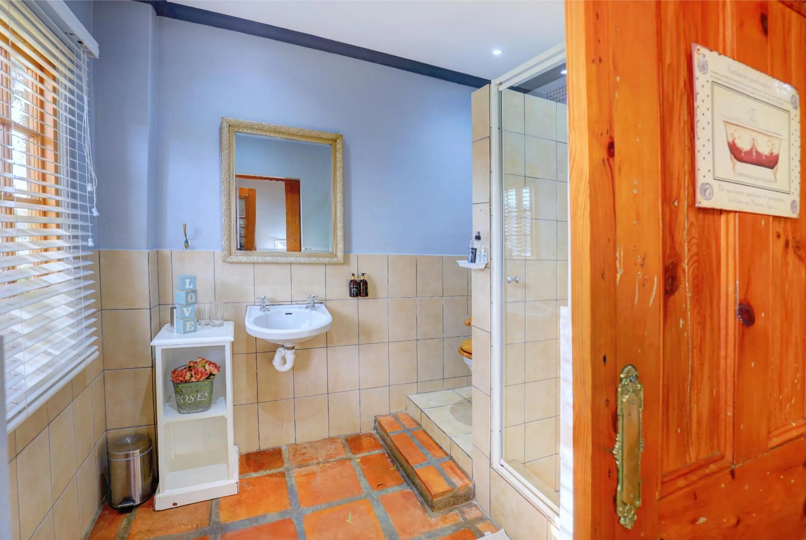 Shower in Thylitshia Villa Country Guest House