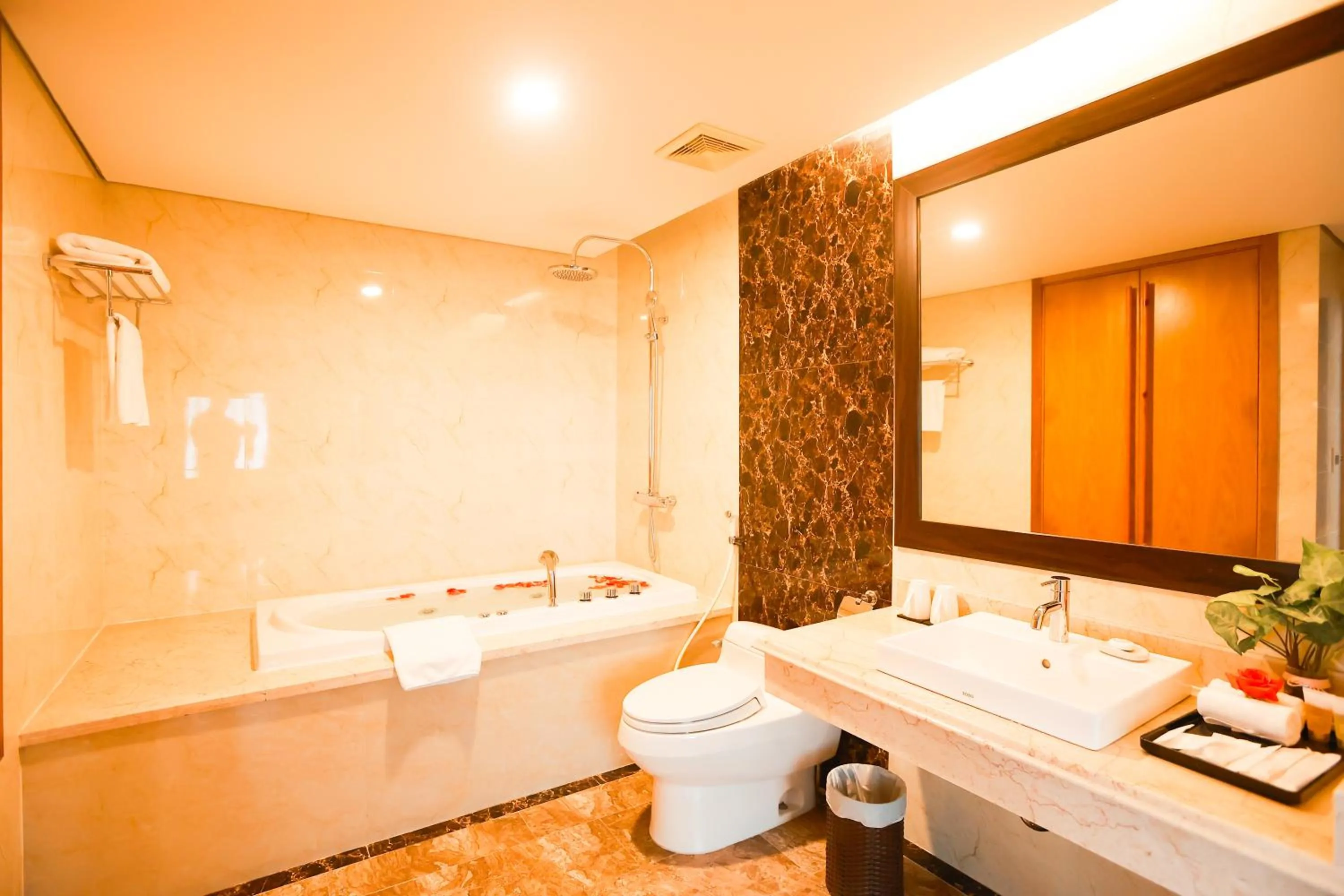Toilet in Muong Thanh Luxury Nhat Le Hotel