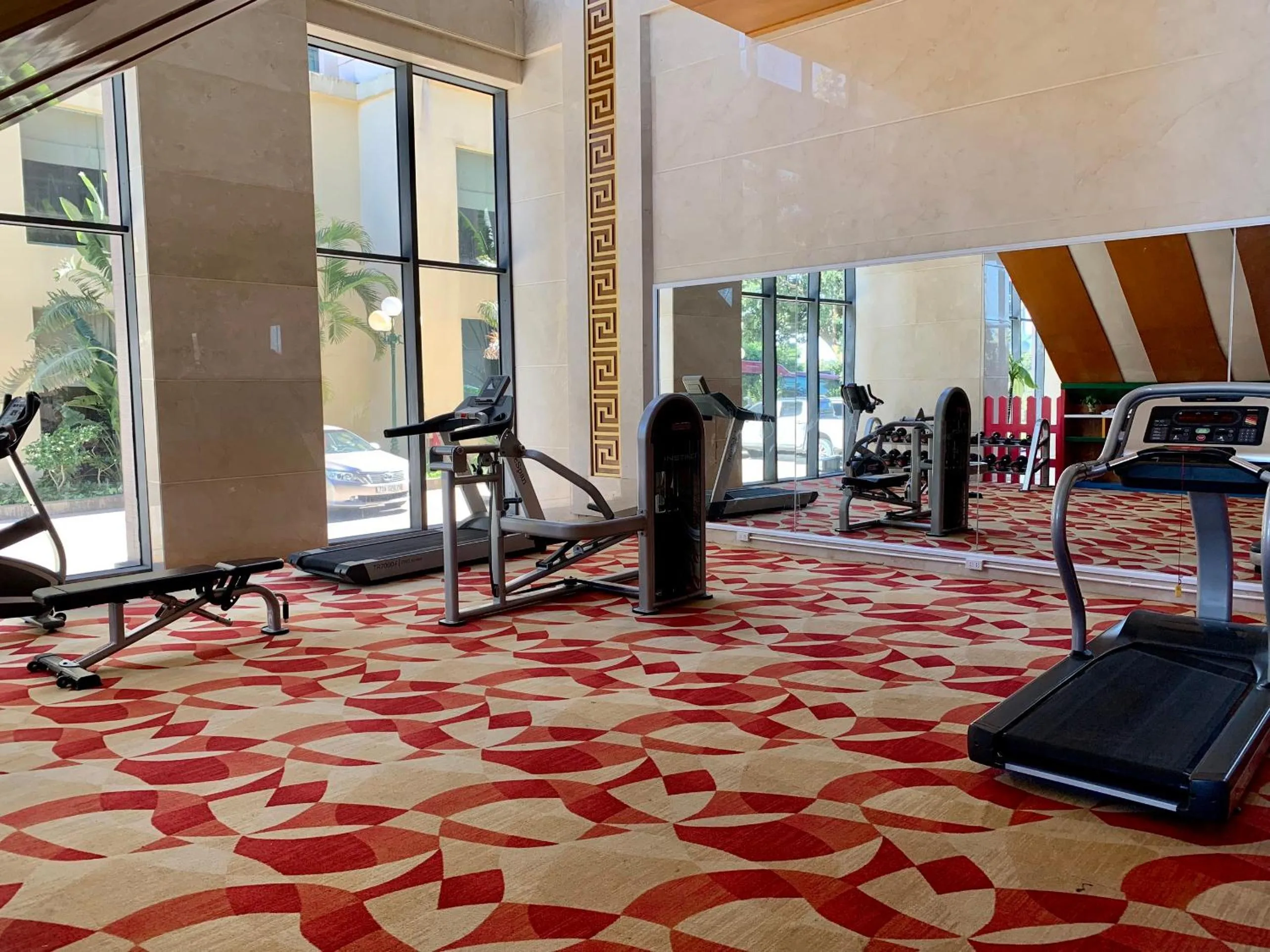 Fitness centre/facilities in Muong Thanh Luxury Nhat Le Hotel