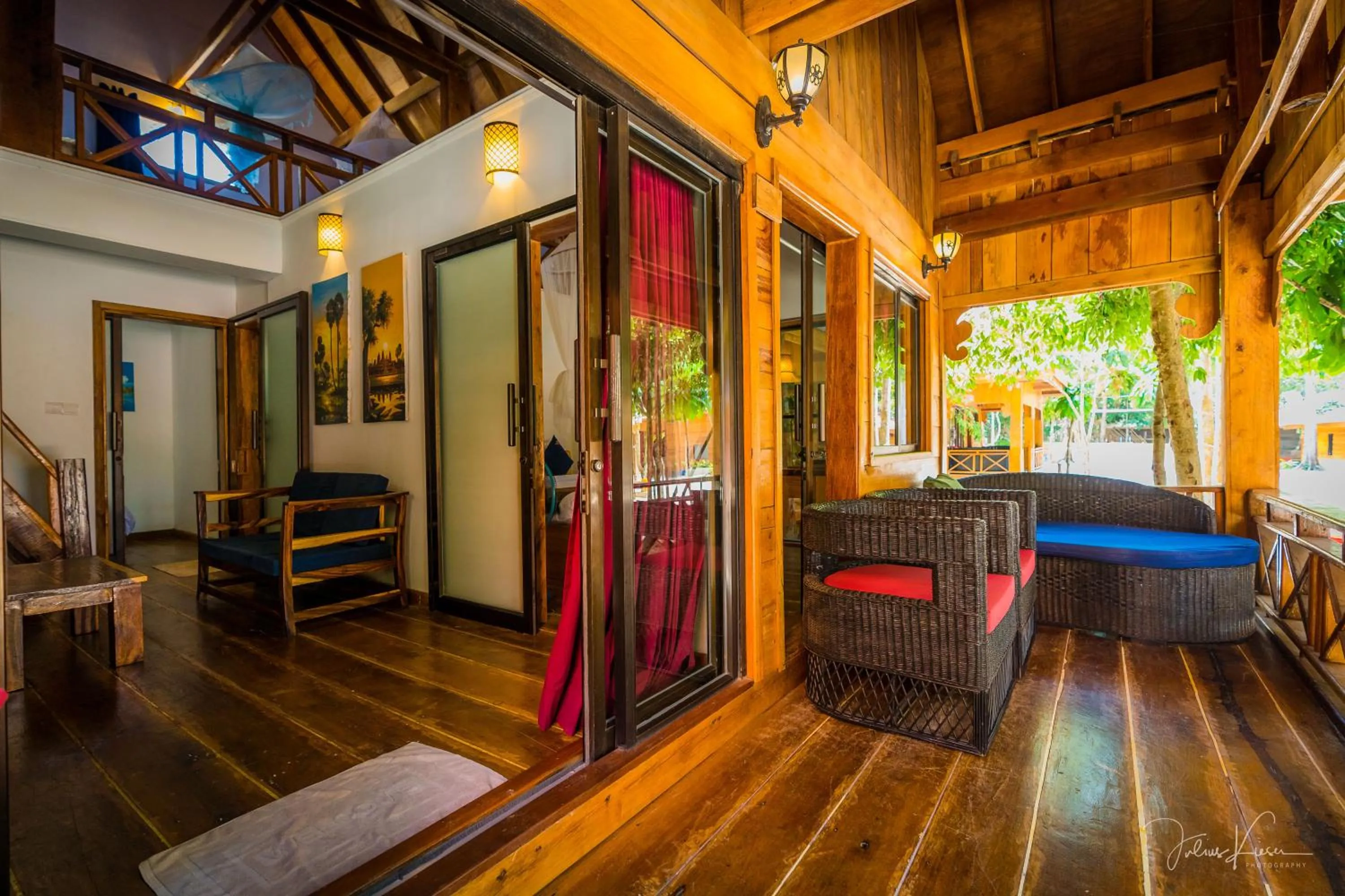 Patio, Bed in Sol Beach Resort