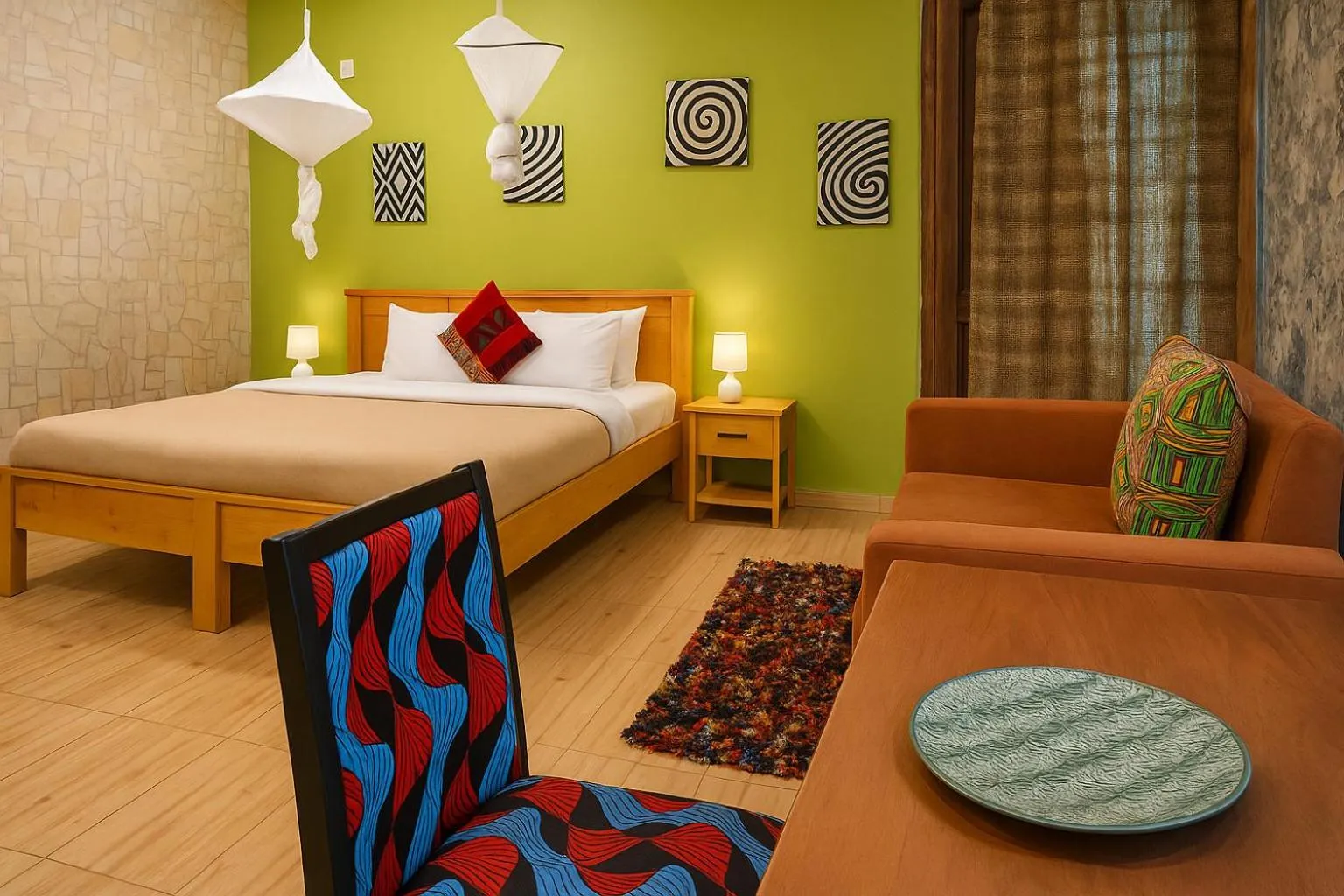 Bed in Yambi Guesthouse