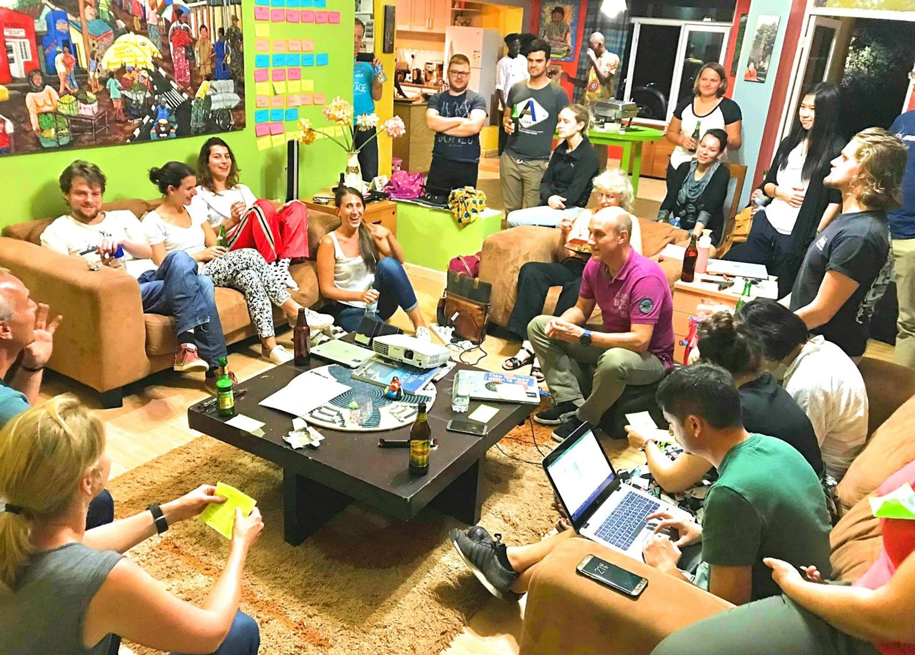 Library in Yambi Guesthouse