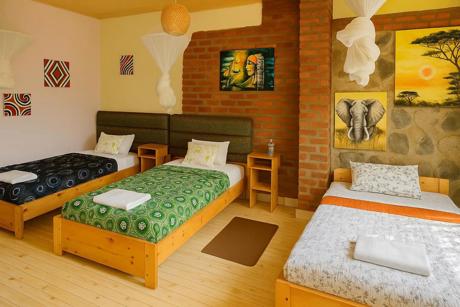 Bed in Yambi Guesthouse