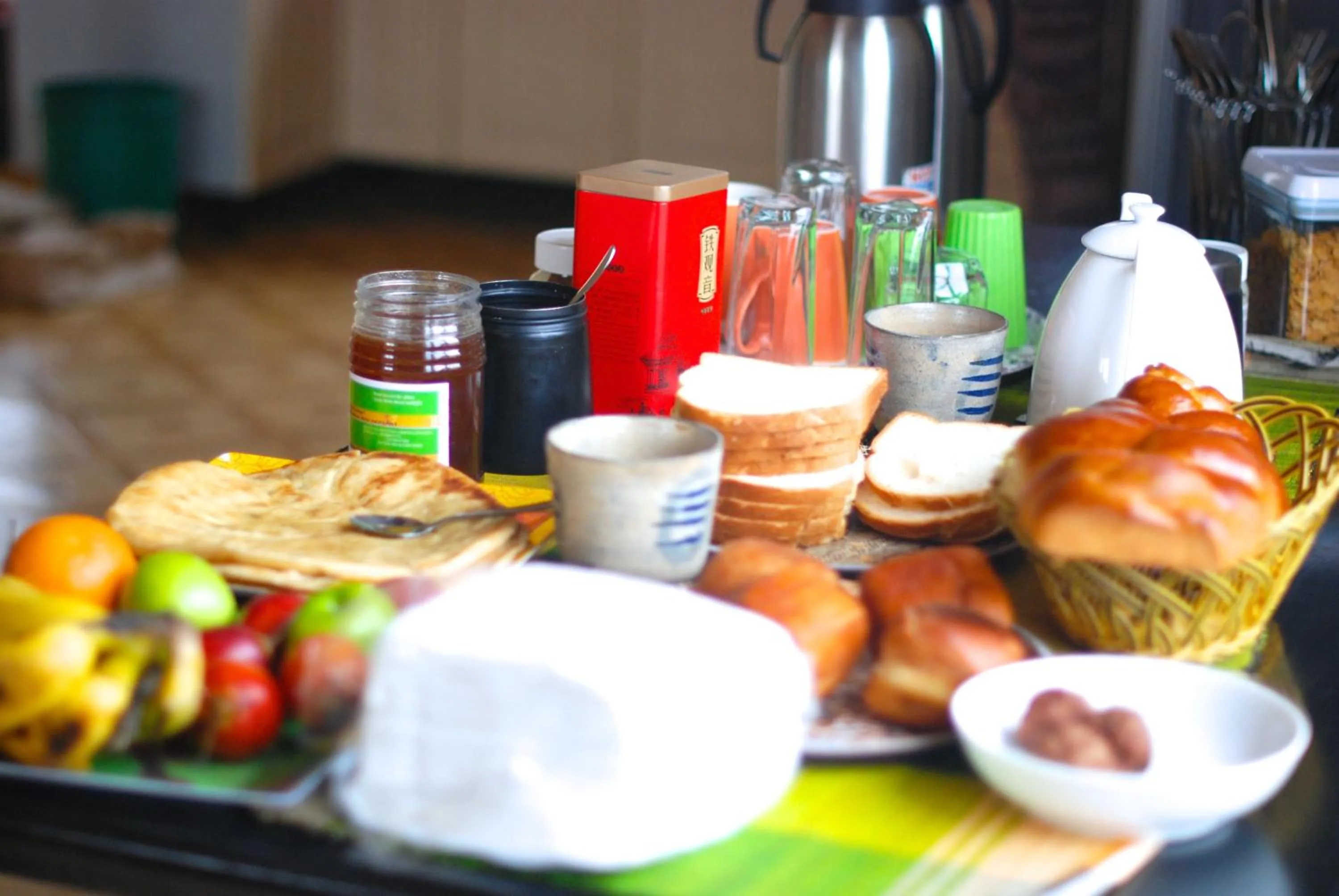 Continental breakfast in Yambi Guesthouse