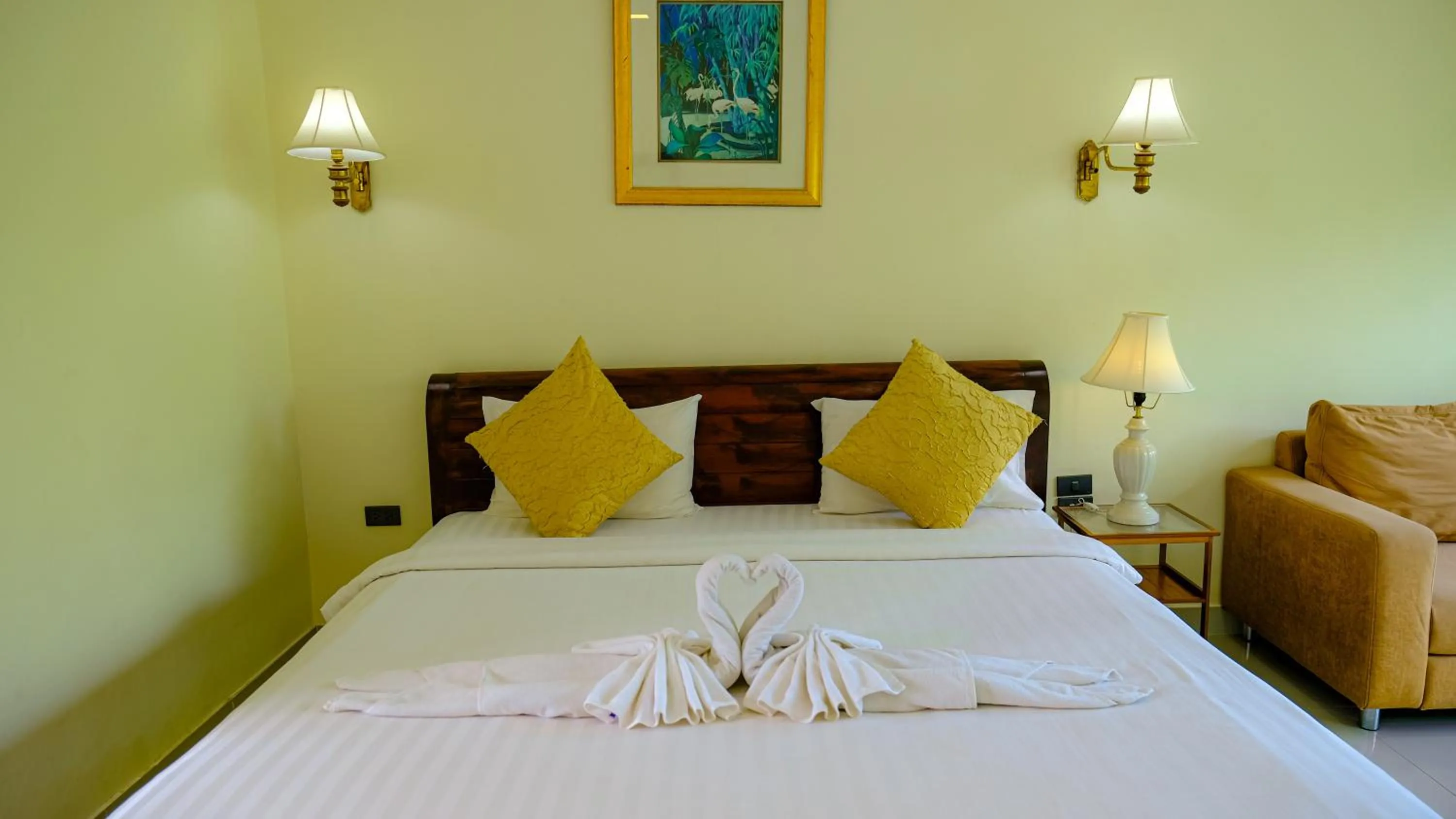 Bed in Bora Bora Villa Phuket