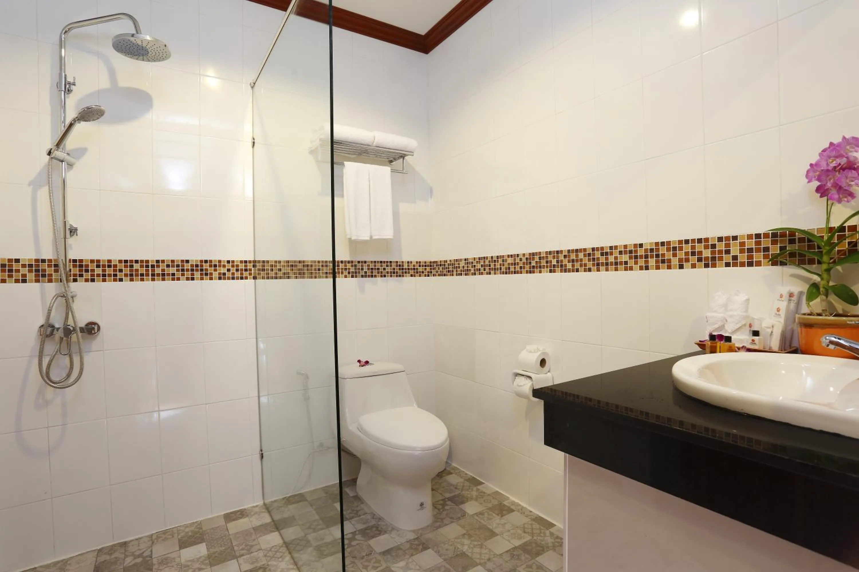 Shower in Chabana Resort Bang-tao Beach Phuket- SHA Extra Plus