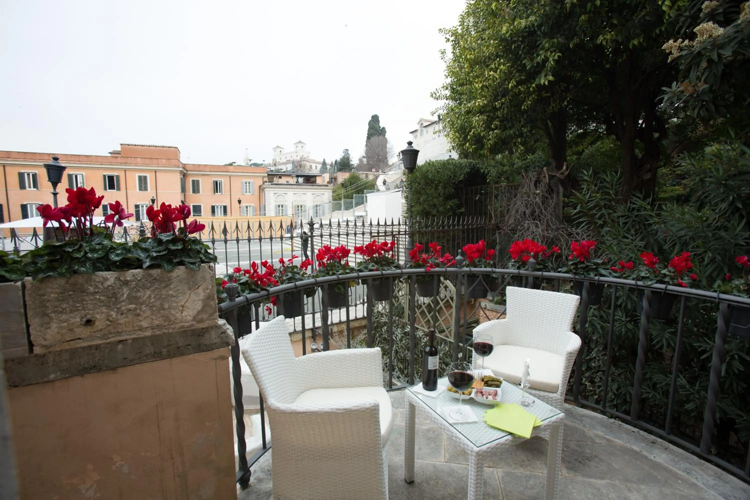 Balcony/Terrace in Royal Suite Trinità Dei Monti