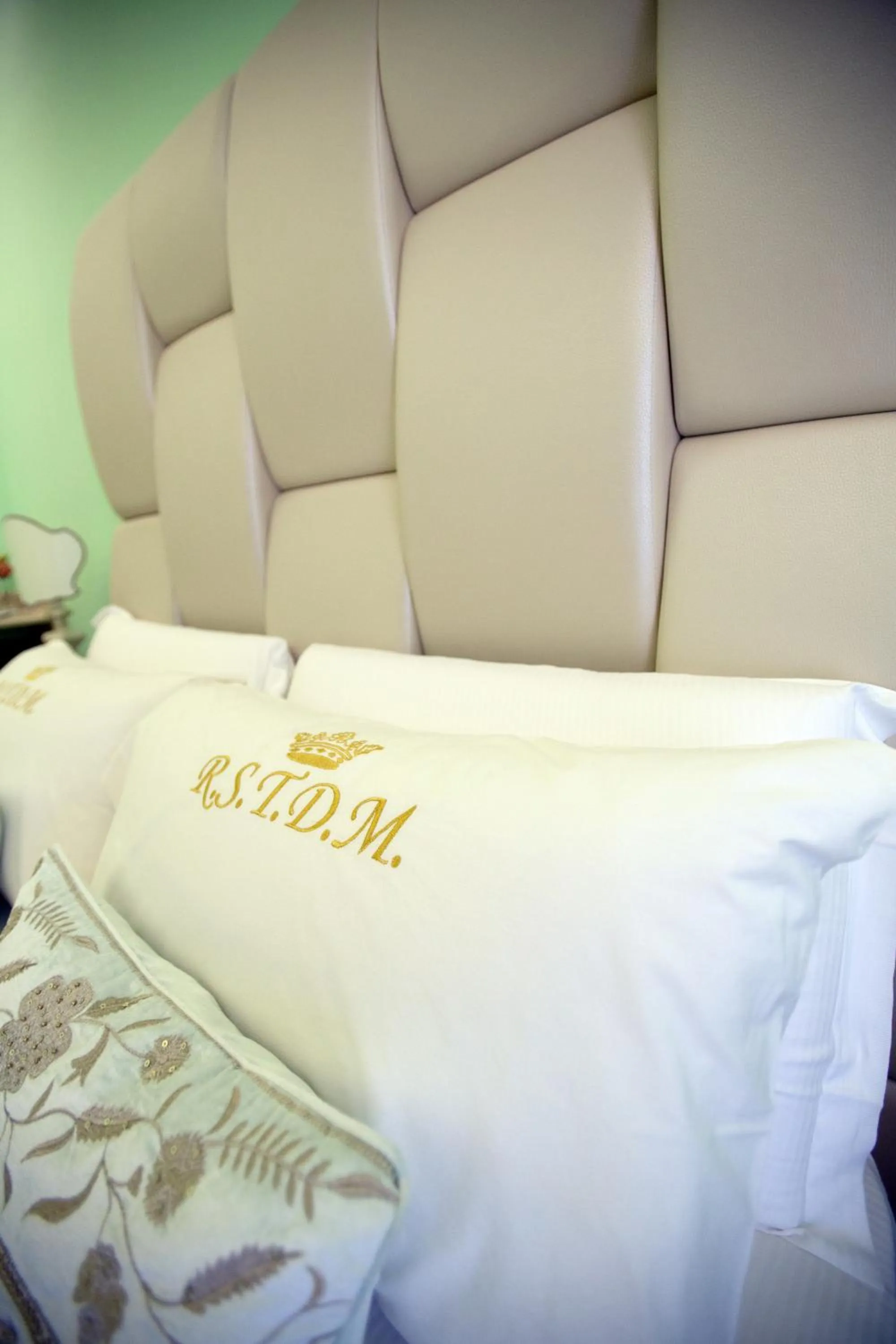 Decorative detail, Bed in Royal Suite Trinità Dei Monti