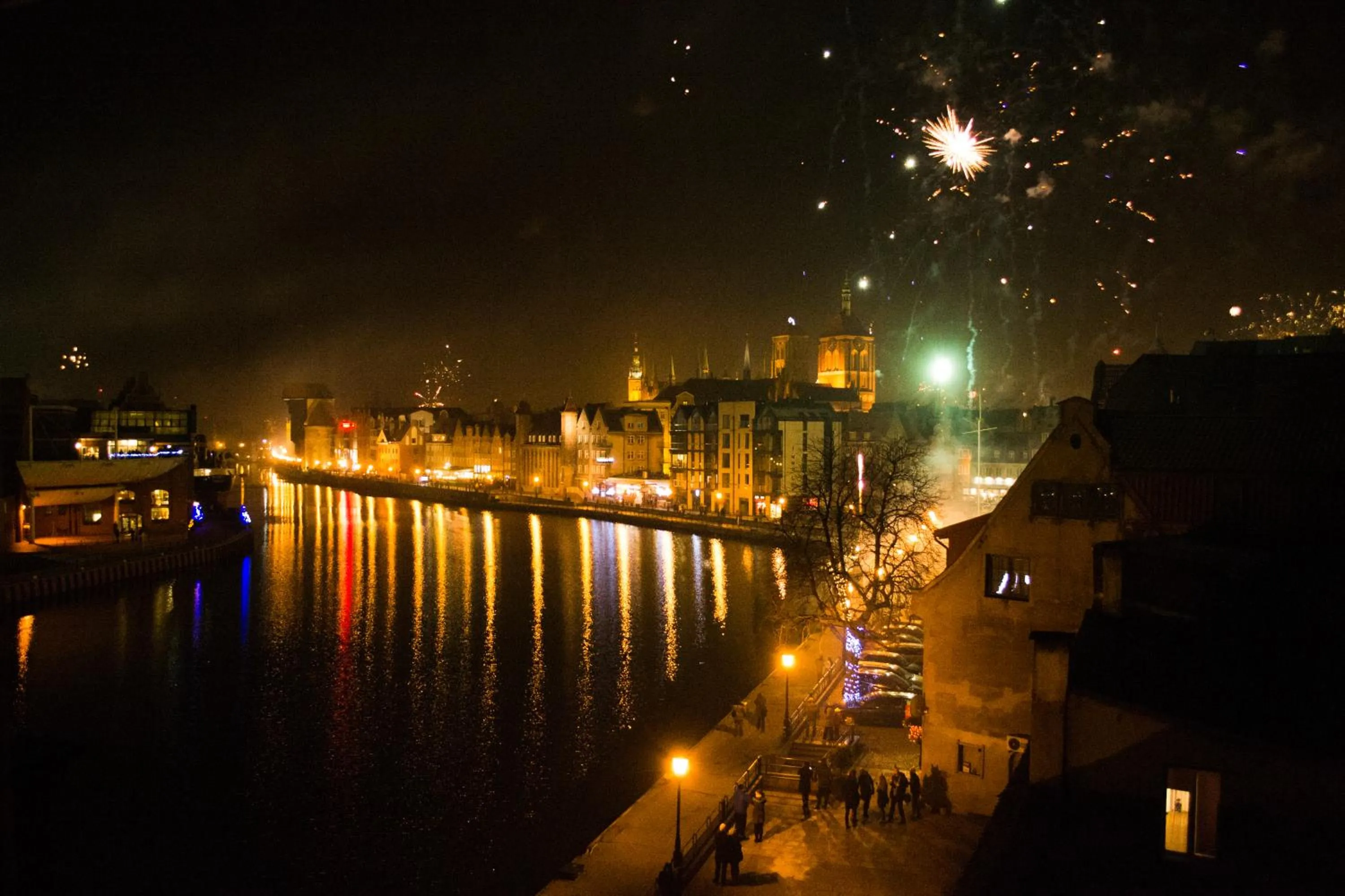 Night in Komturia Old Town by Fahrenheit