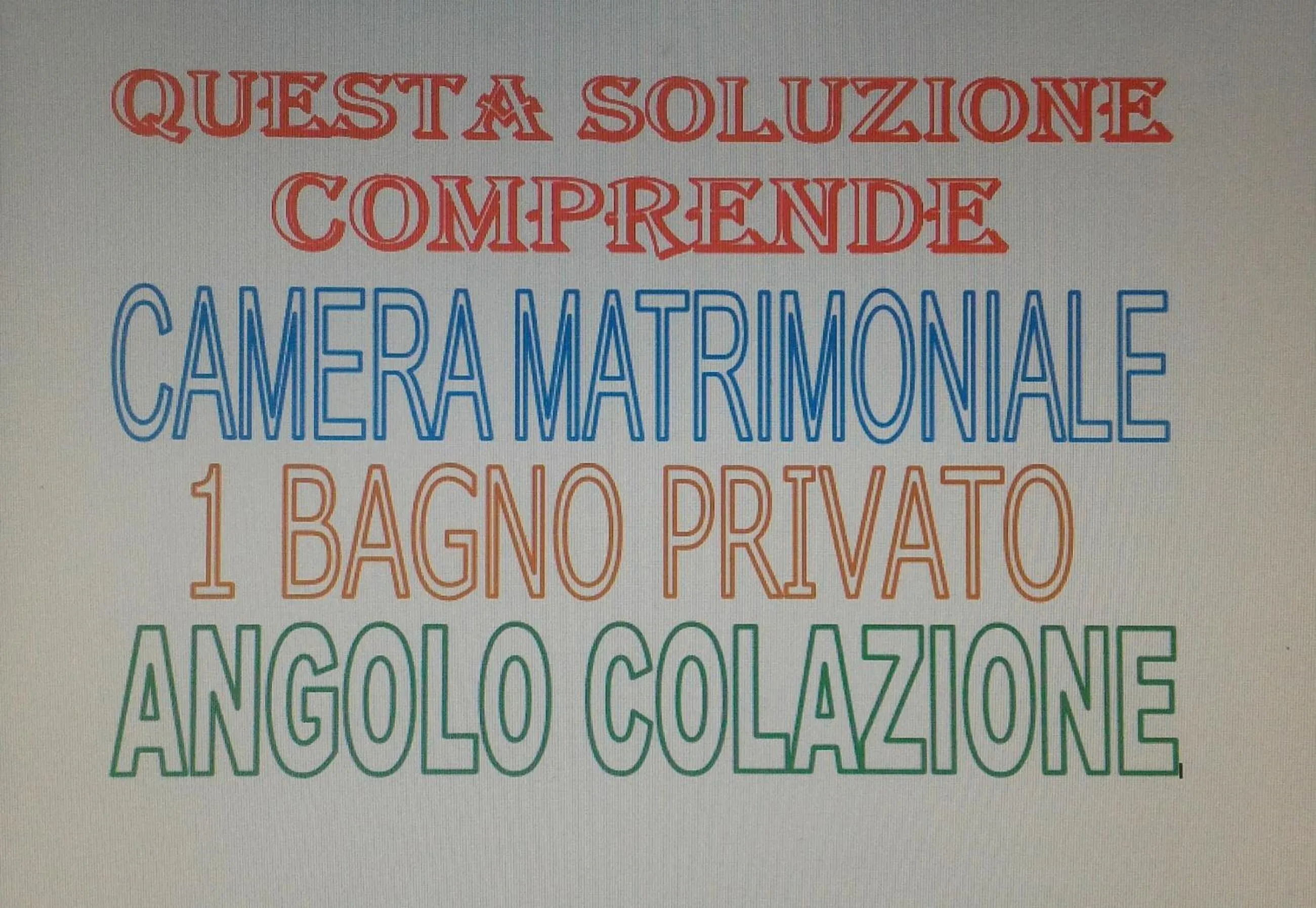 Area and facilities in B&B Villa Rosa