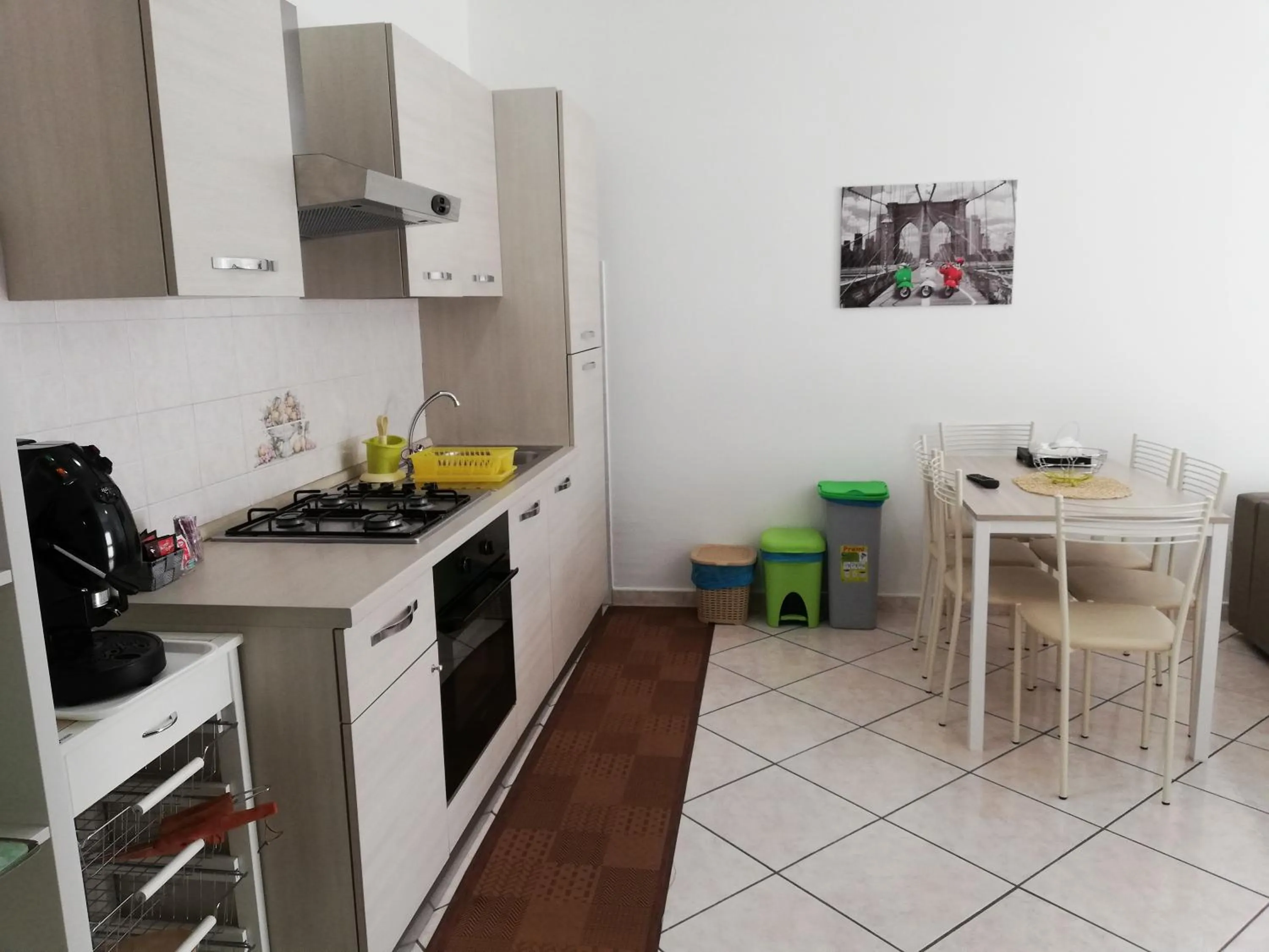 Kitchen or kitchenette in B&B Villa Rosa