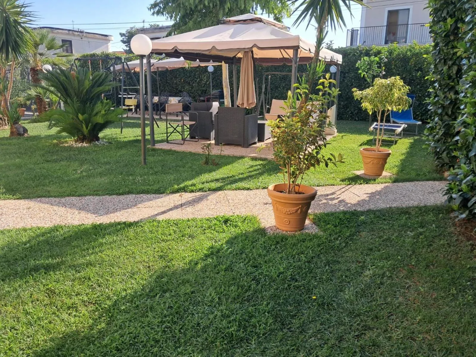 Garden view in B&B Villa Rosa